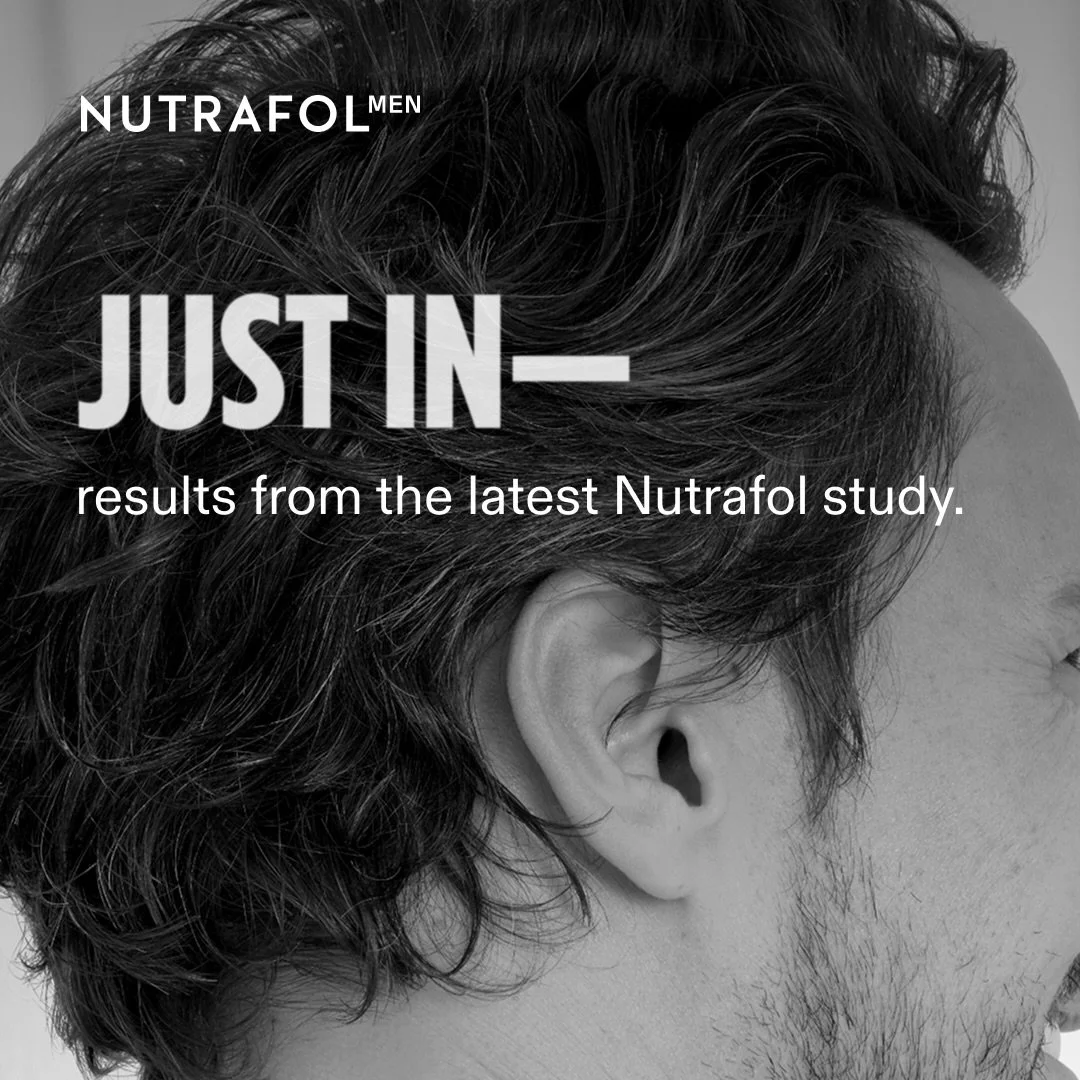 At Vitalis Men&rsquo;s Health, we don&rsquo;t guess&mdash;we rely on science.
That&rsquo;s why we trust Nutrafol. Their latest clinical trial shows that the Men&rsquo;s Hair Growth Nutraceutical is clinically proven to support hair growth and help me