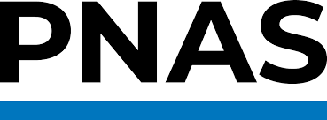 Part of a logo with the letters 'PNAS' and a blue horizontal line underneath