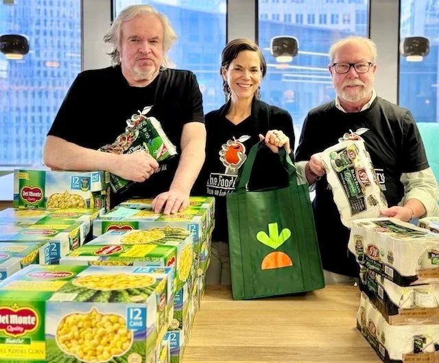 Stephanie Jolluck with Co directors of the Food Pantry at Instacart in San Francisco