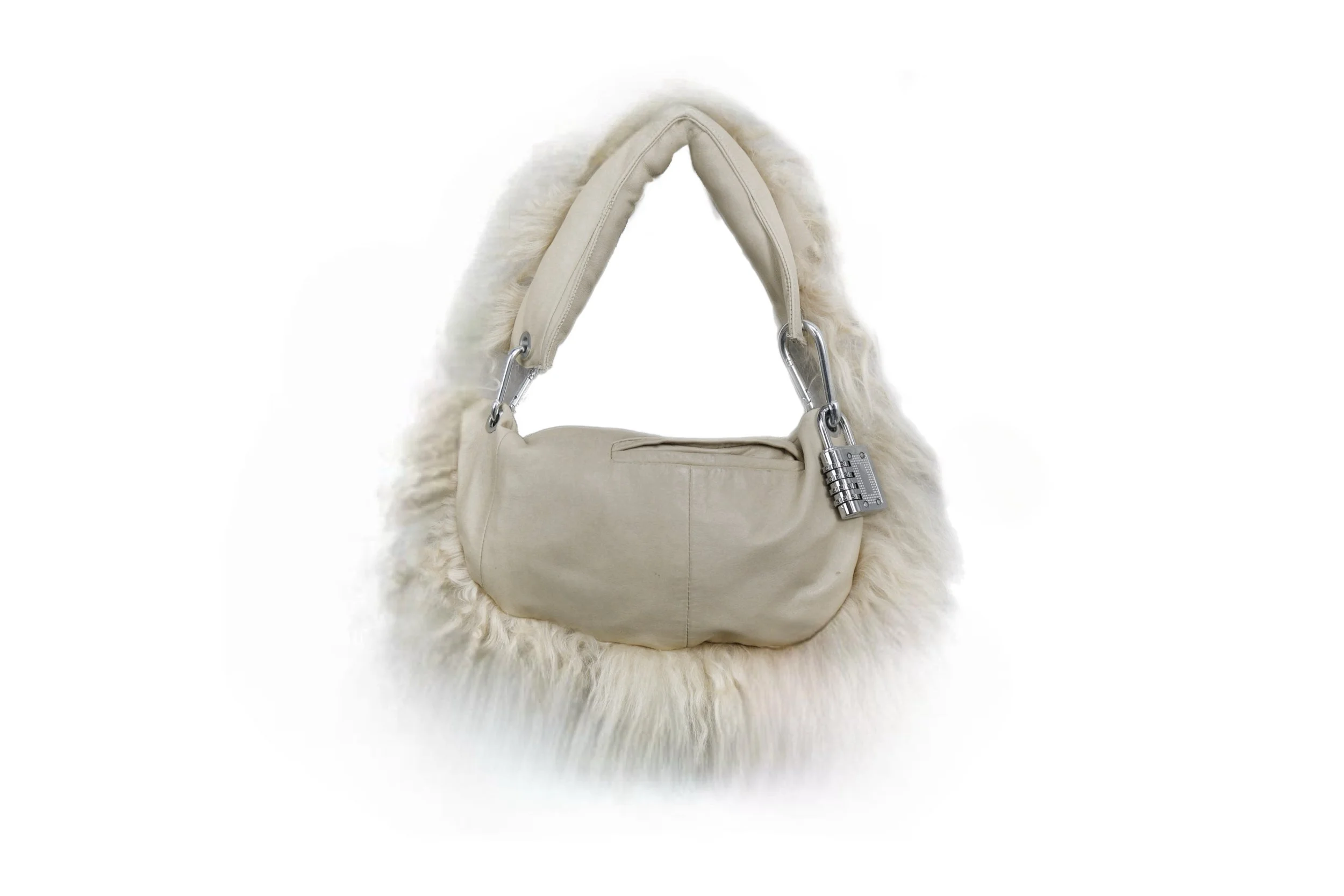 the beige leather lock gioia