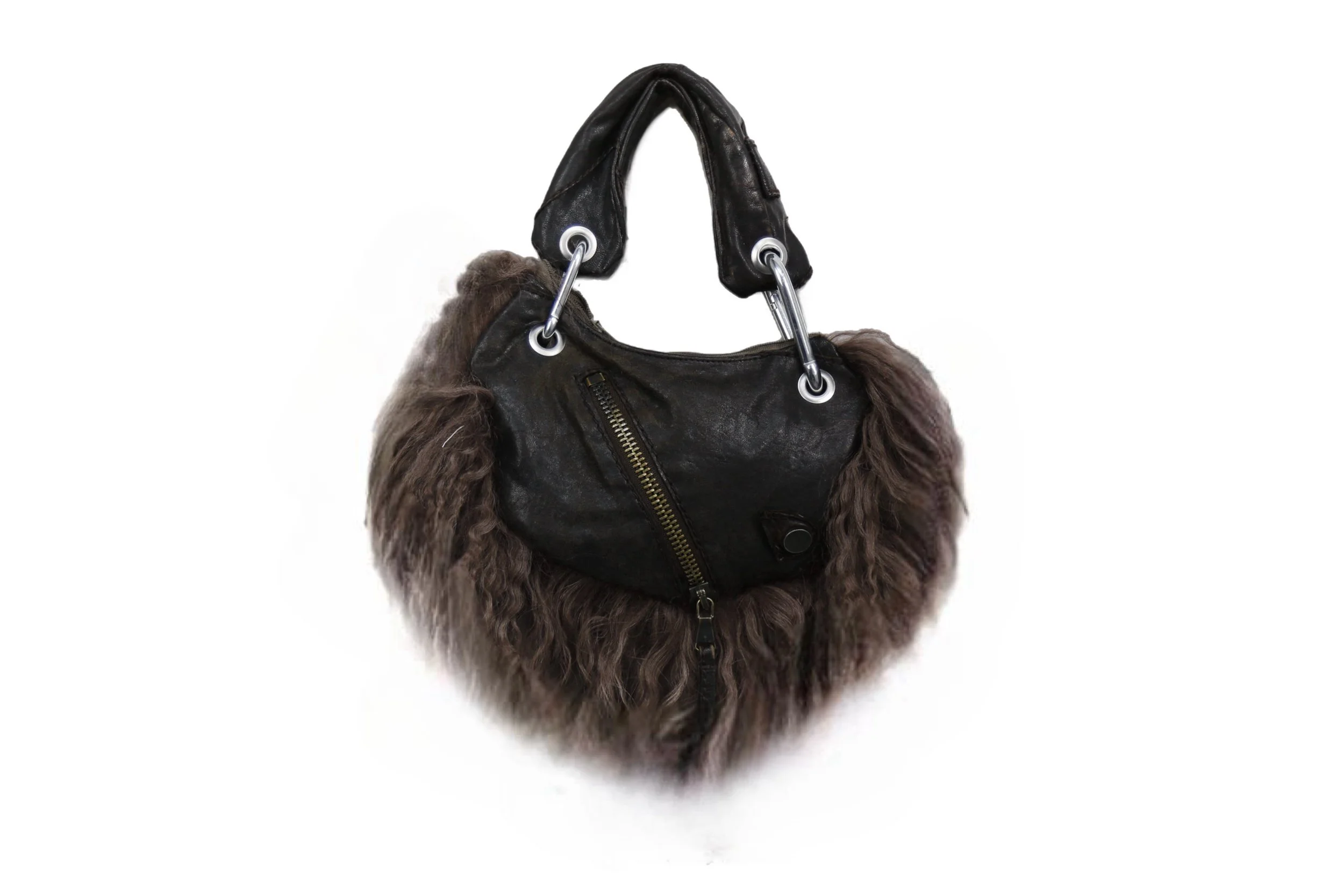 the mini brown leather gioia
