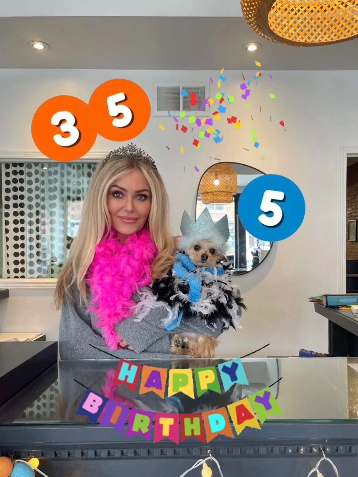 Theo is 5! 🎉🎉🩵 And&hellip; Adria is&hellip;older than Theo 😆🎉💖 #happybirthday #birthdayboy #birthdaygirl #birthdaytwins #5