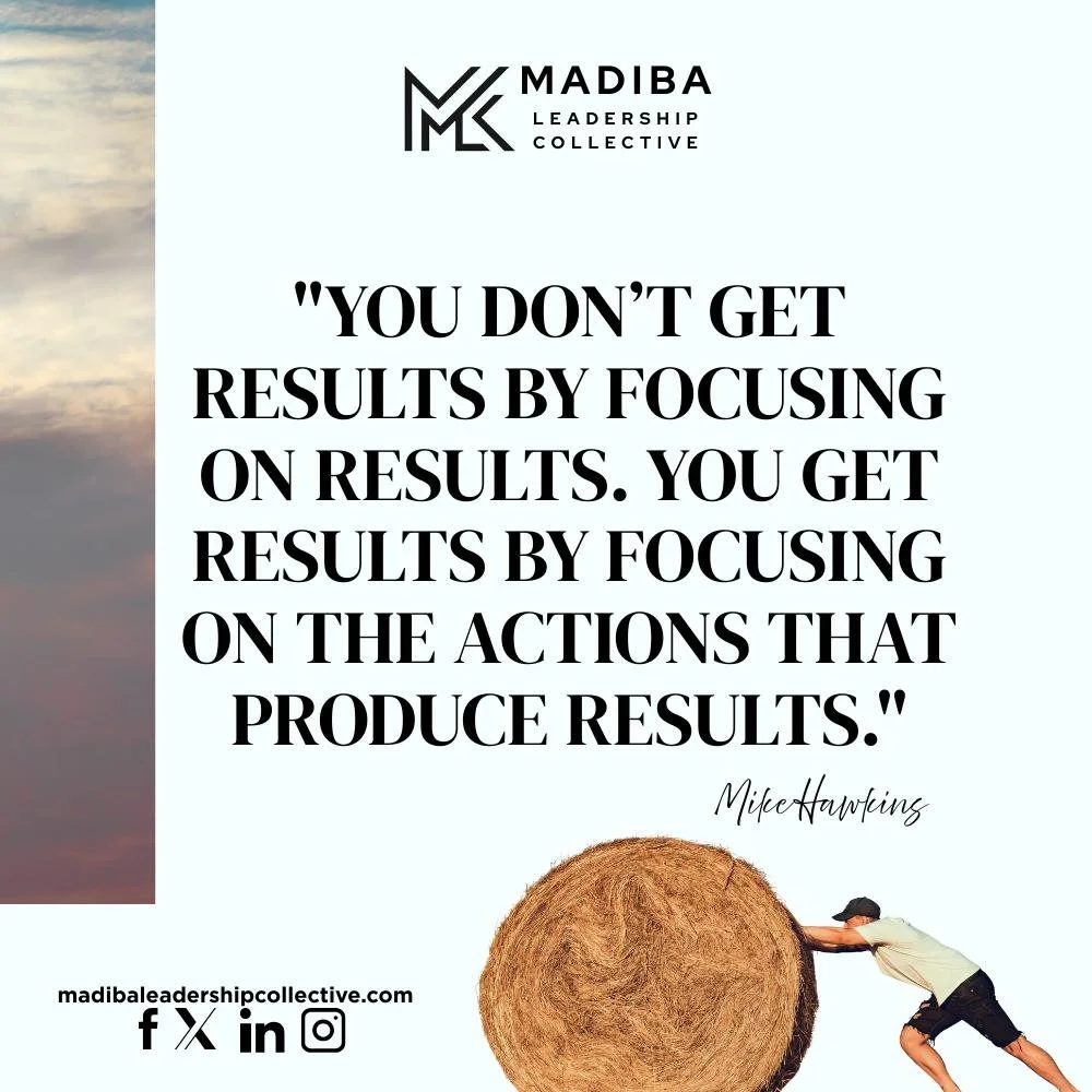 Remember, outcomes are the byproduct of consistent, intentional effort—not just ambition.
Have a great week. #madibaleadershipcollective