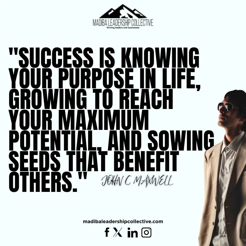 When we walk in purpose, stretch toward our potential, and plant seeds that uplift others, we become part of something enduring.
As Maxwell reminds us, true success is measured not by what we accumulate, but by what we cultivate. Have a great week!