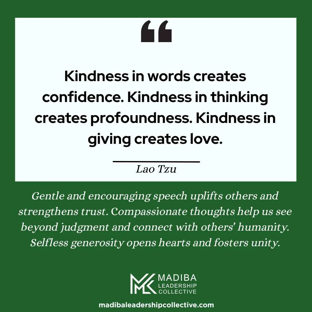 A compassionate leader embodies all three: they speak with respect, think with empathy, and give with humility. In doing so, they cultivate not just success, but a culture of mutual care and understanding. #compassionateleadership #leadership #madiba