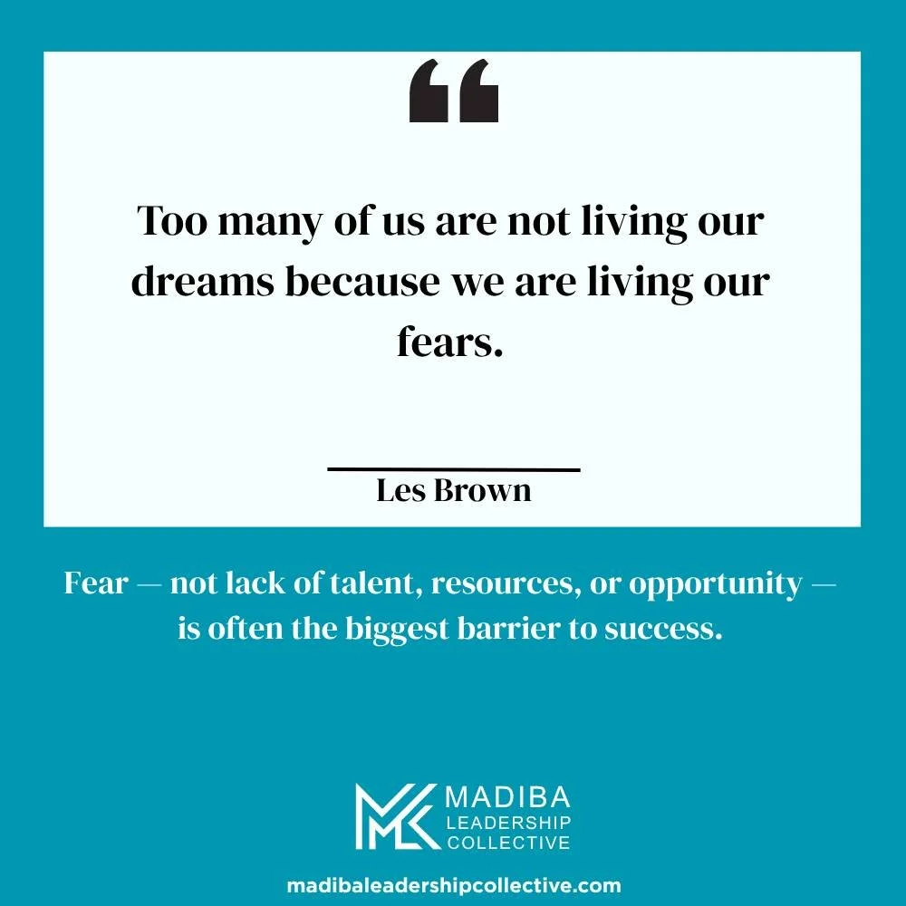 Fear keeps people:

silent when they should speak,

still when they should move,

small when they should grow.

When we &ldquo;live our fears,&rdquo; we let doubt, insecurity, and worry make our decisions.

But when we choose to &ldquo;live our dream