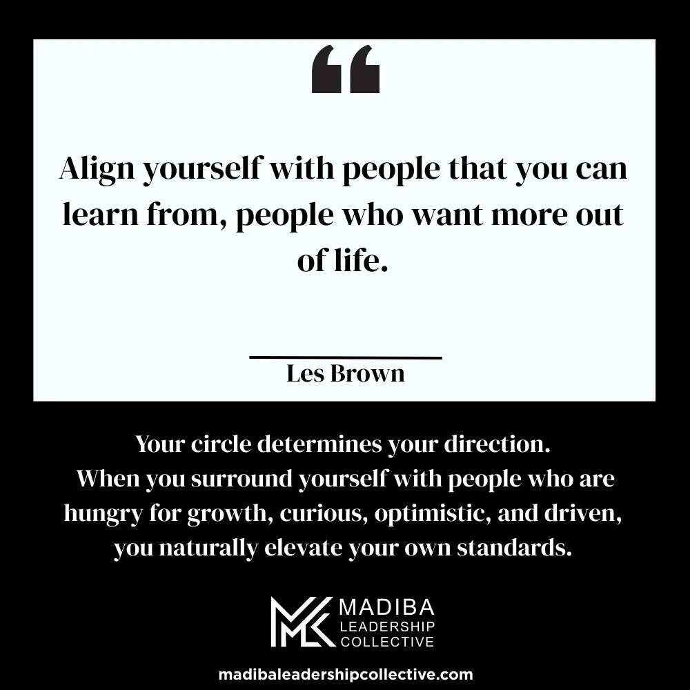 Les Brown is urging us to:
Seek out mentors and role models
Spend time with people who challenge your thinking
Connect with those who inspire you to dream bigger
Distance yourself from negativity, complacency, and limiting mindsets. Have a great week