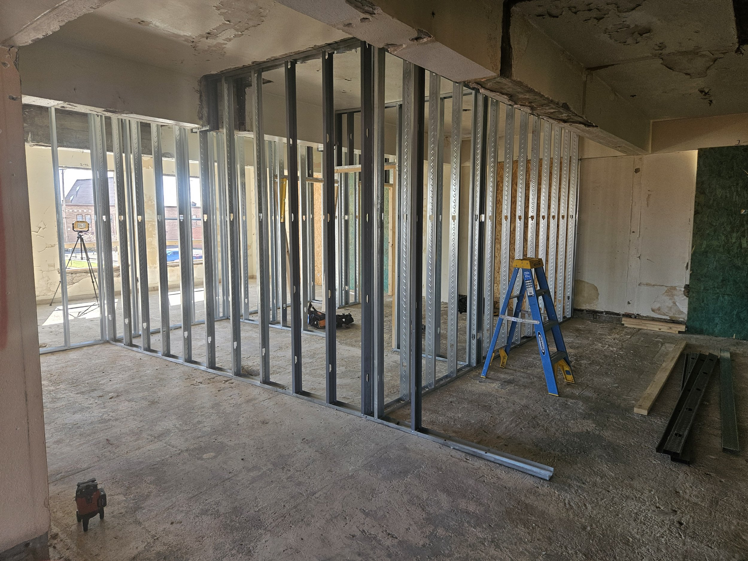 Framing Begins at The Meyer Landmark