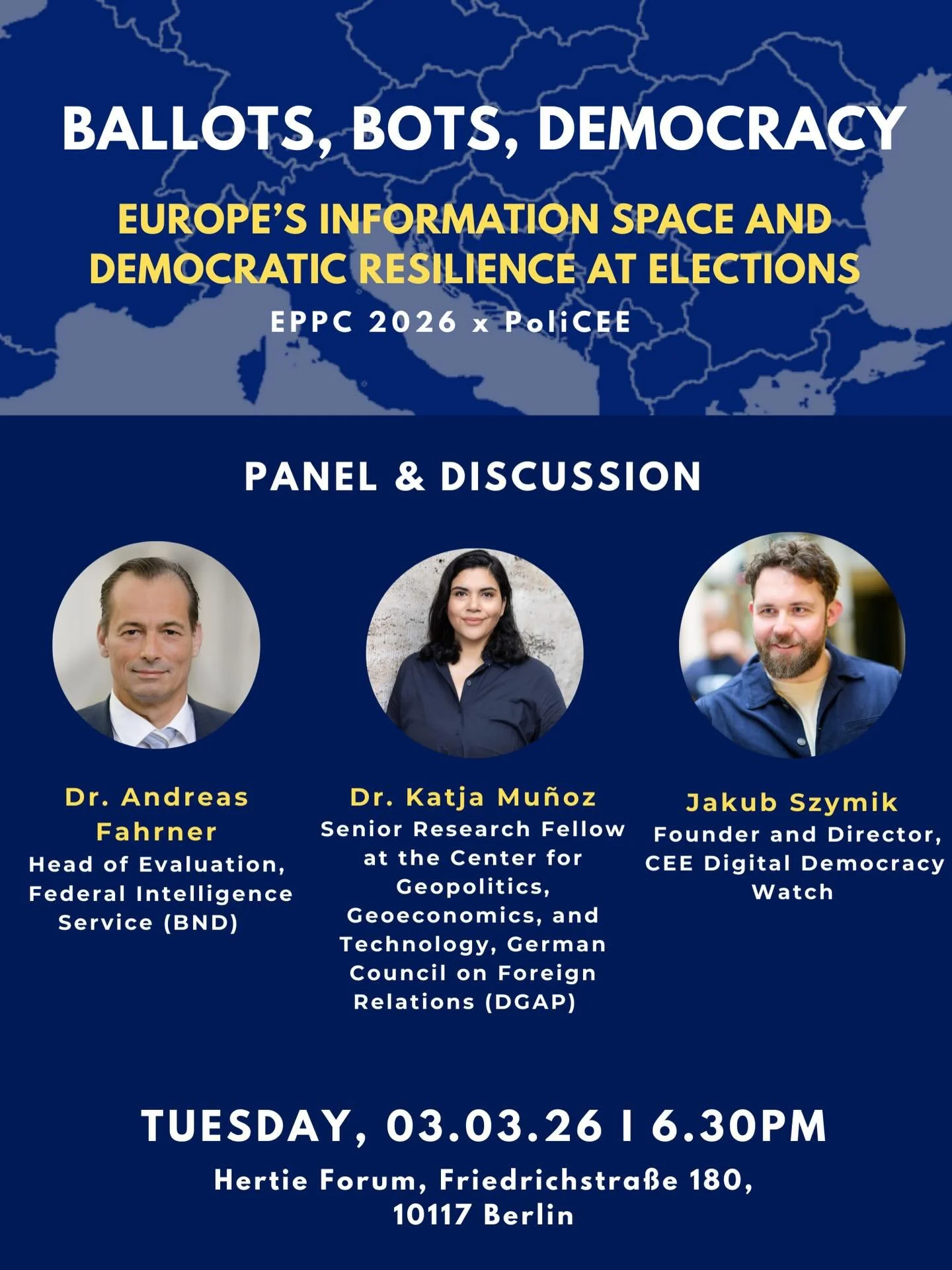 Ahead of the 2026 European Public Policy Conference, the conference team, in partnership with poli-CEE Hertie School Student Club, will explore how to enhance digital governance to protect democracy in Eastern Europe. 💫 

We are delighted to greet D
