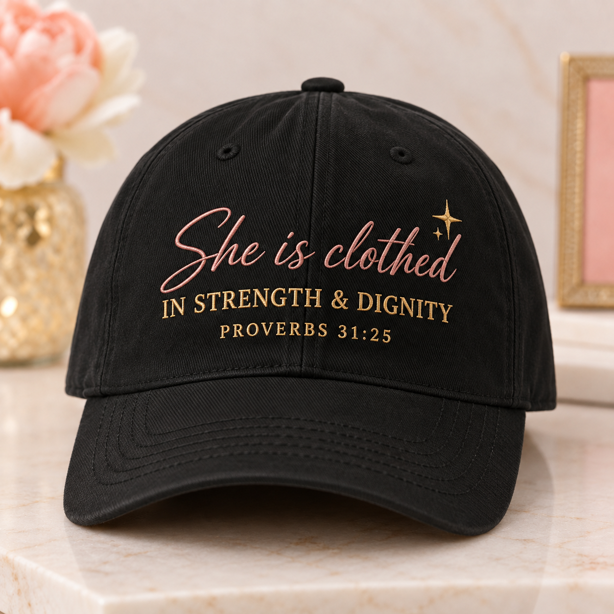 Proverbs 31:25 Baseball Cap