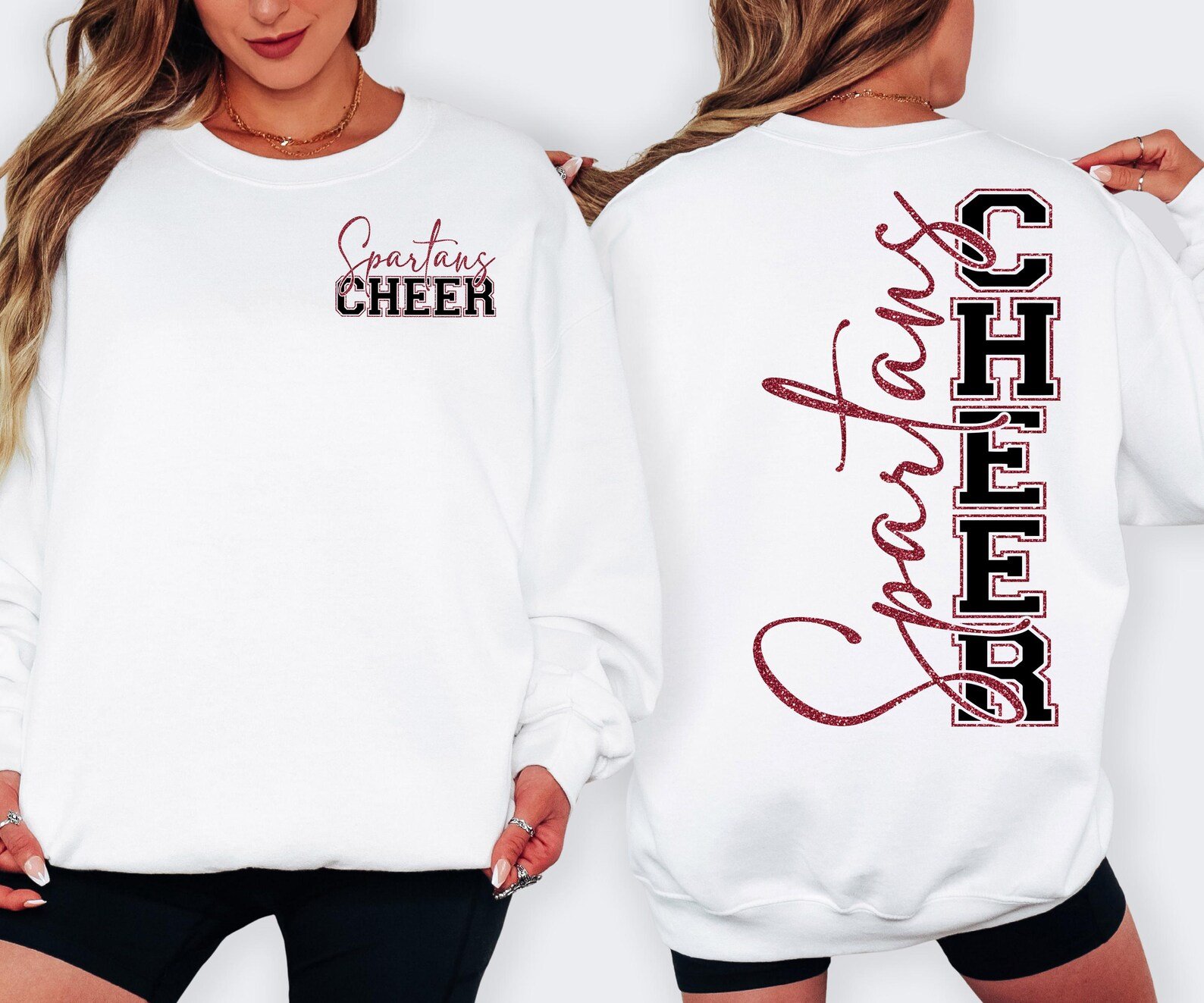 Spartans  Cheer Spirit Crewneck