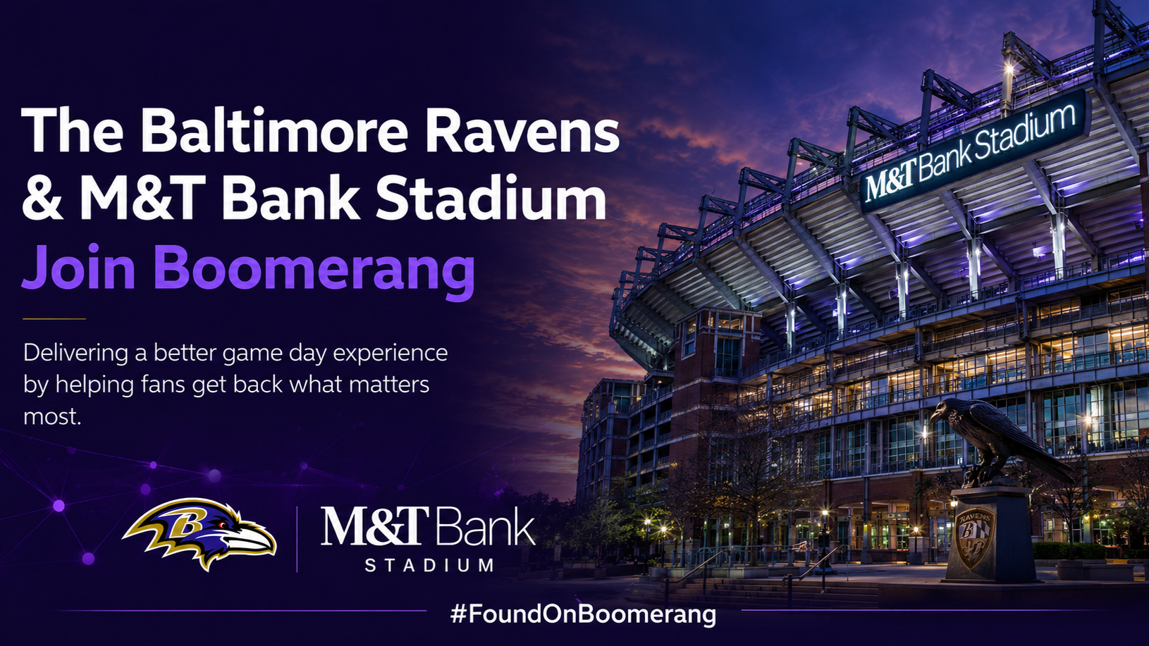 Boomerang Partners with The Baltimore Ravens