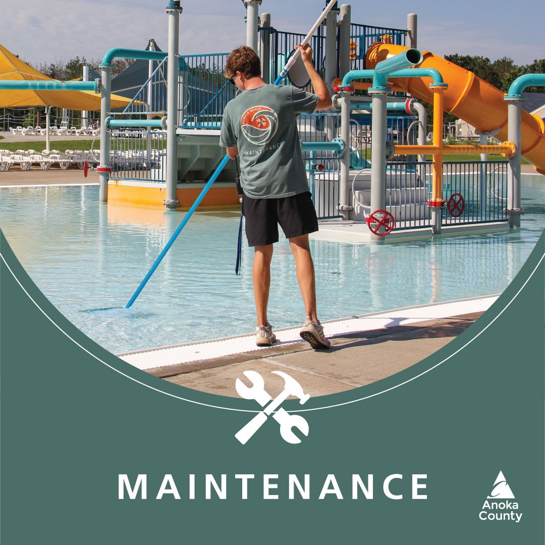 Whether it's vacuuming pools, cleaning the restrooms, or taking out the trash, our maintenance team makes Bunker Beach shine! We're looking for folks who aren't afraid to get a little dirty to keep the water park looking its best. 🌊🛠️ ✅

#BunkerBea