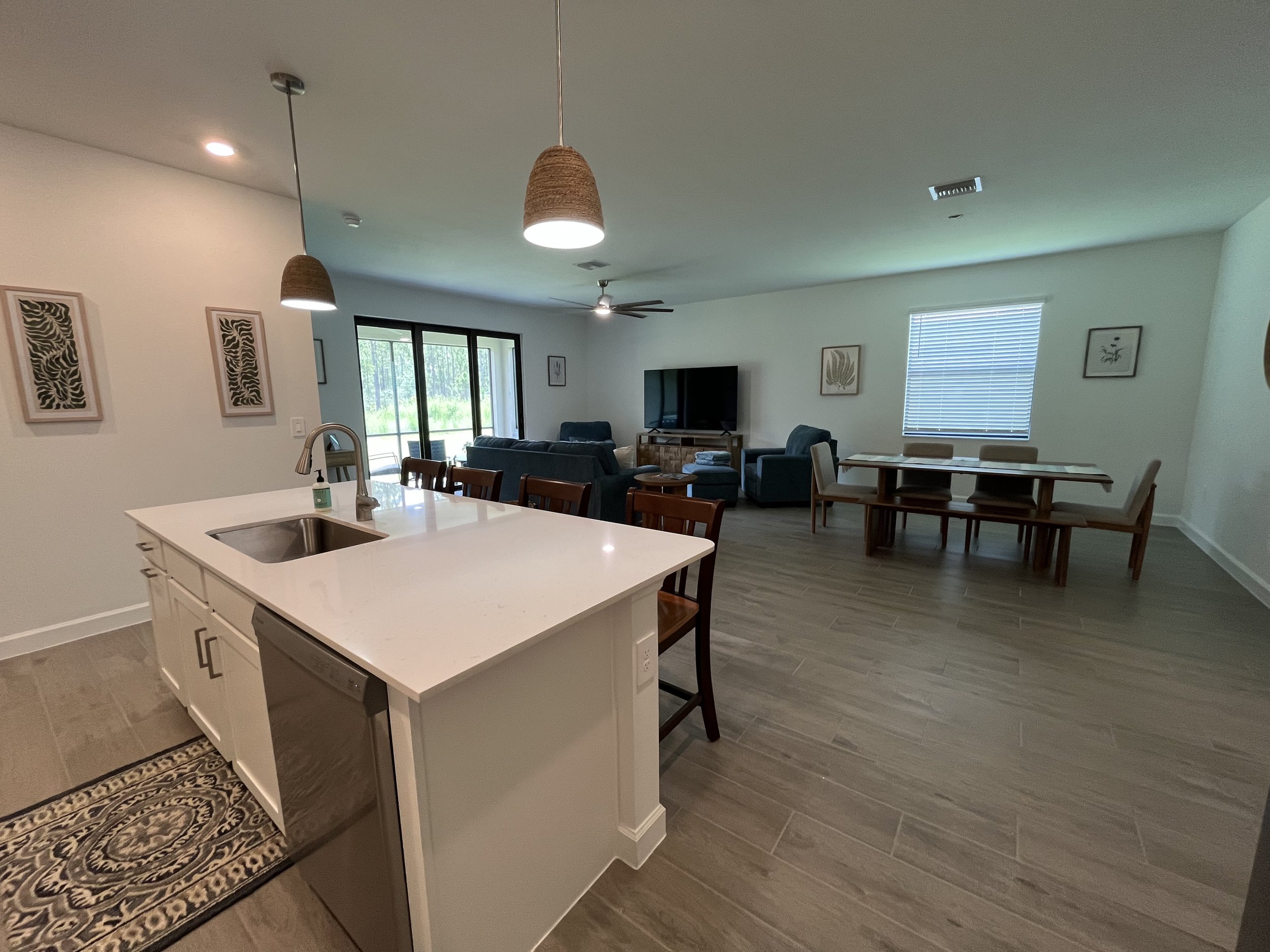 Kitchen & Living Room