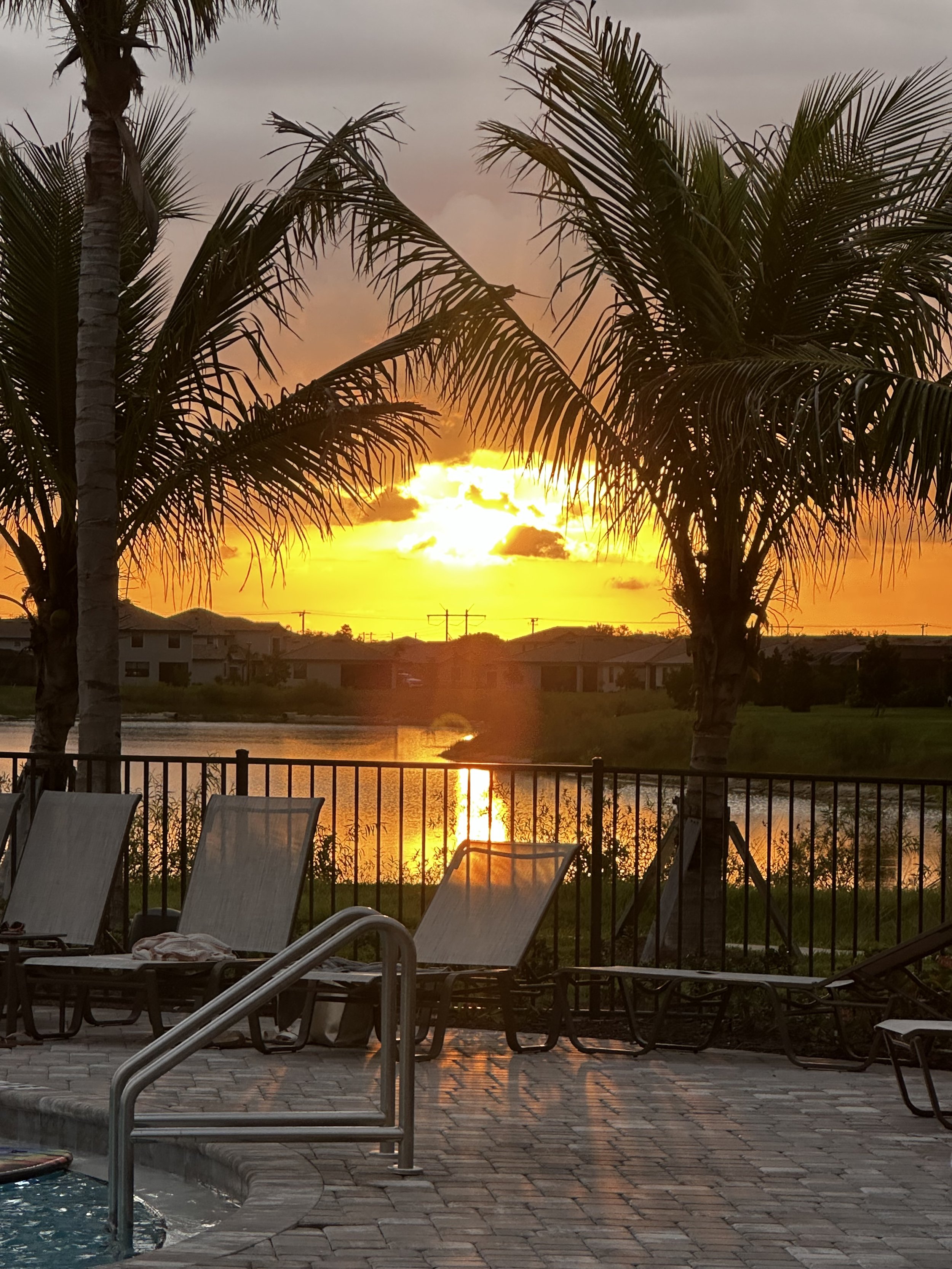Pool Sunset