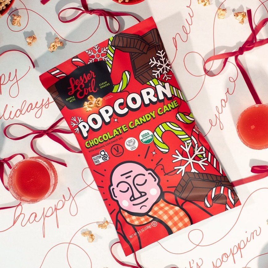✨ tis the season for snack perfection ✨

have you tried @lesserevilsnacks new holiday flavors yet? 🎄

we&rsquo;re simply obsessed 😍 the perfect treats to get you into the holiday spirit 🍿

#cornermarketcomms #lesserevil #holidayflavors #holidaysna