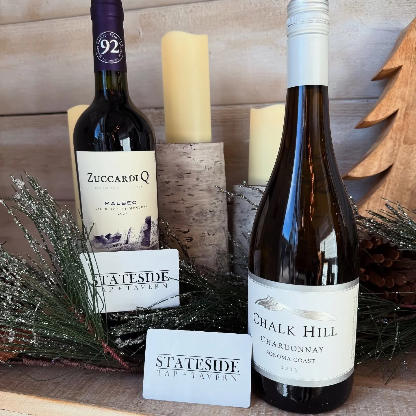 Now through December 31st, Stateside is running a Gift Card Promotion!  Purchase a $100 Gift Card* and receive a $20 Thank You Card* as a gift from us!  Purchase a $200 Gift Card* and receive a $20 Thank You Card* AND a Complimentary Bottle of Wine*!