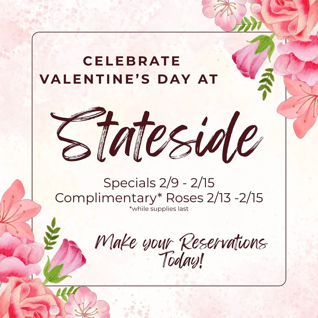 🌹 this is your reminder that it&rsquo;s just around the corner&hellip;
&bull;
&bull;
&bull;
&bull;
#vday #valentinesday #reservations #roses #complimentary #goingstateside #stateside