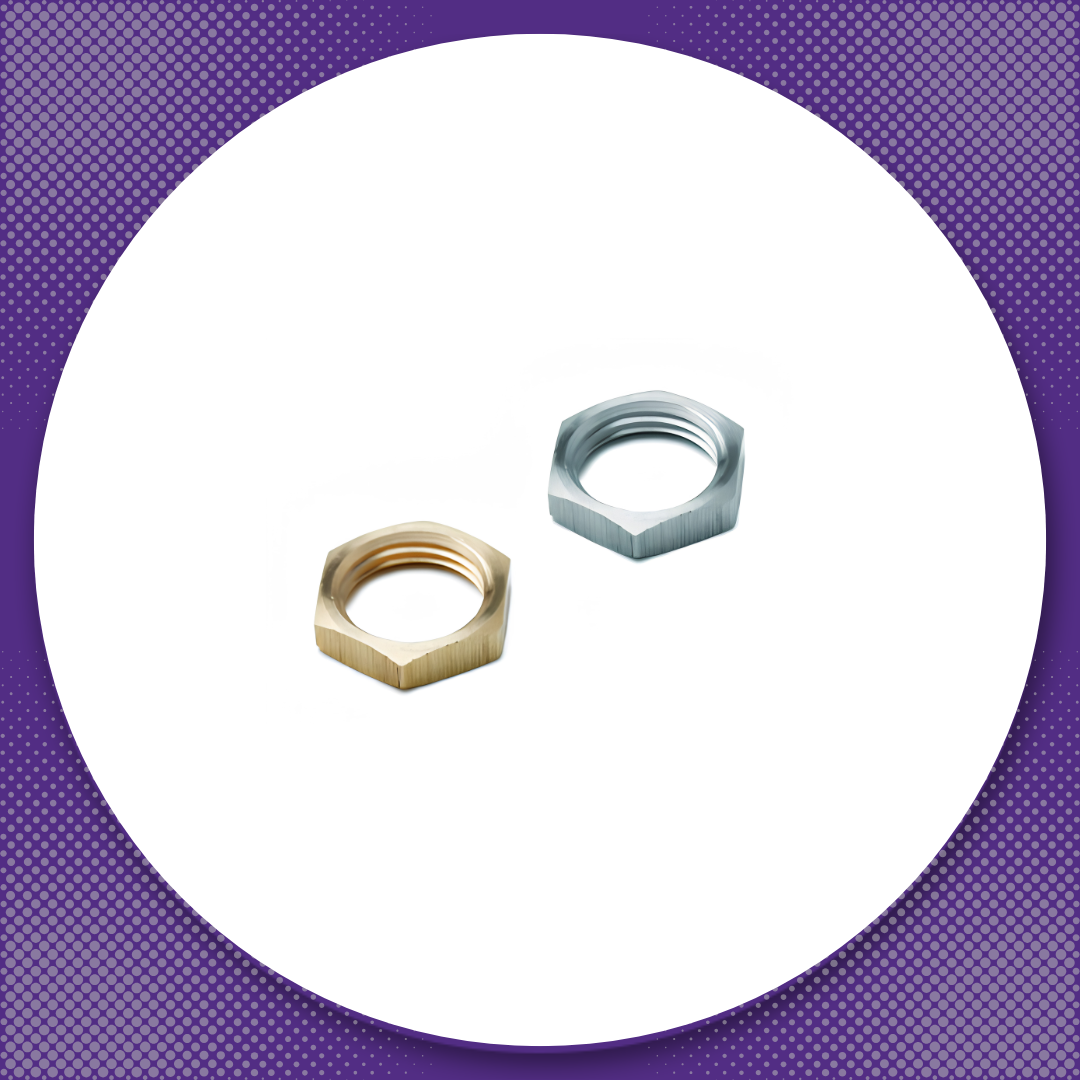 Fascomp precision machined hardware including locknuts for electronic assemblies and industrial applications