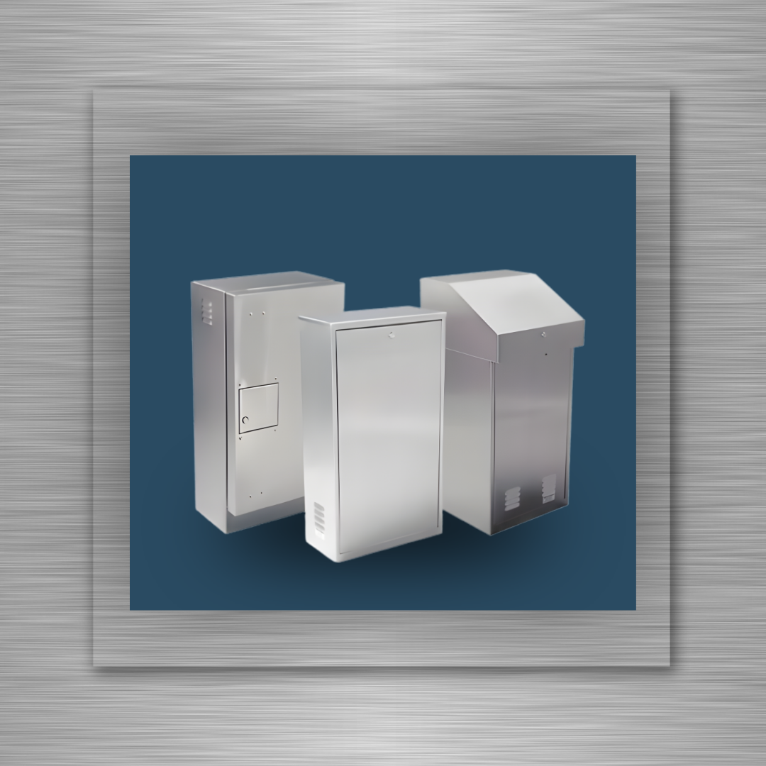 Steel control enclosures for industrial electrical systems and outdoor control panel protection