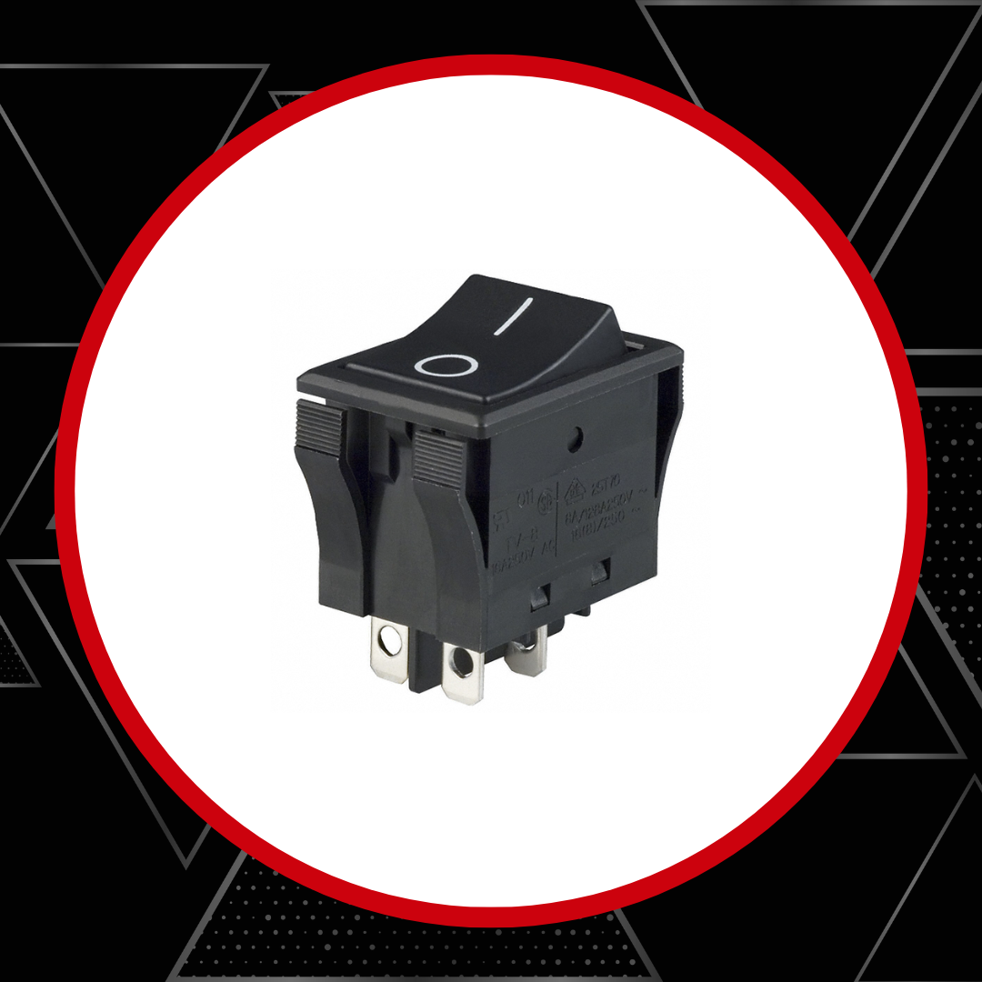 NKK rocker switch for power control in industrial and electronic equipment