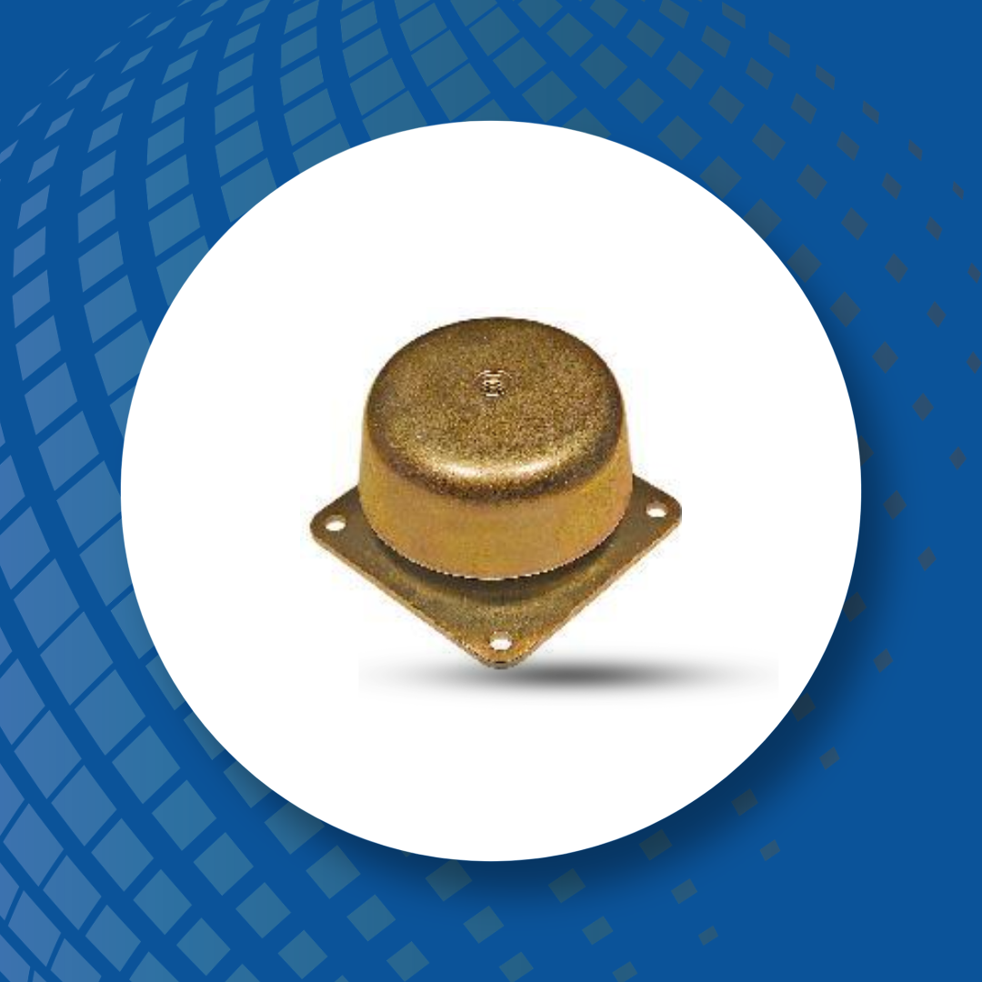 Polybond cup mounts for vibration isolation and impact resistance in equipment