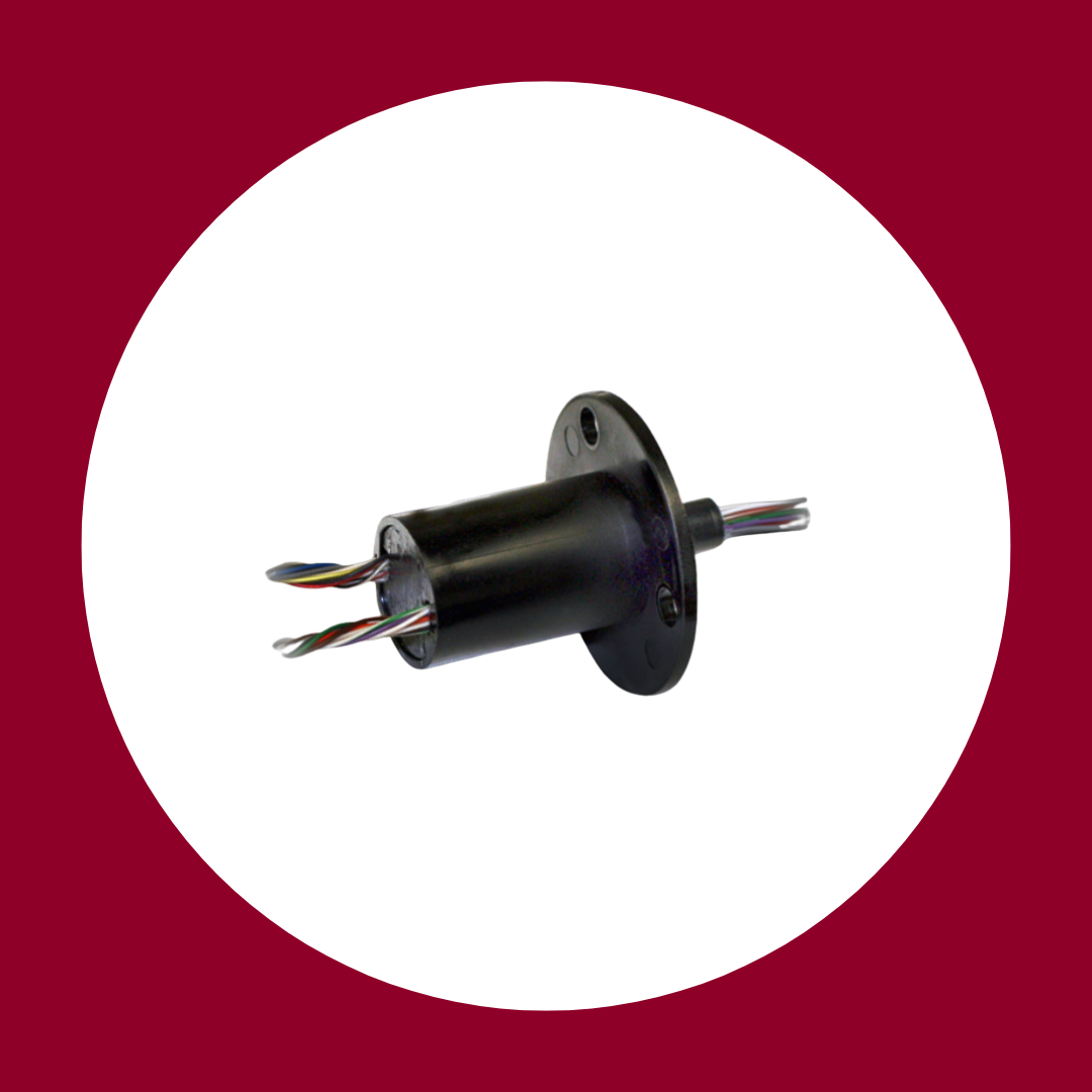 Moog commercial industrial slip ring for power and signal transmission in rotating automation equipment