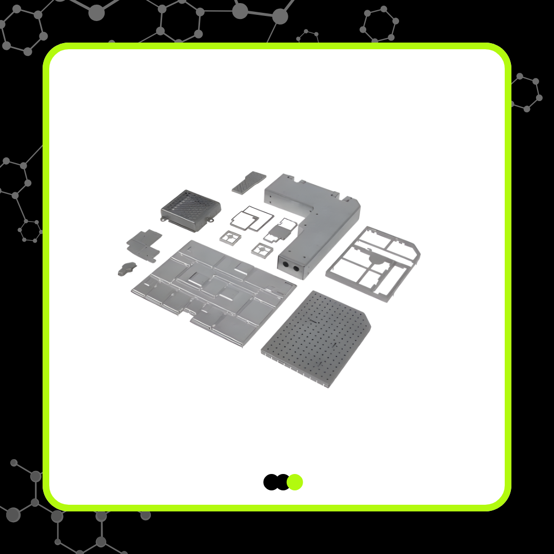 Laird Custom precision metal stamping components for EMI shielding and electronic hardware applications in industrial and OEM equipment