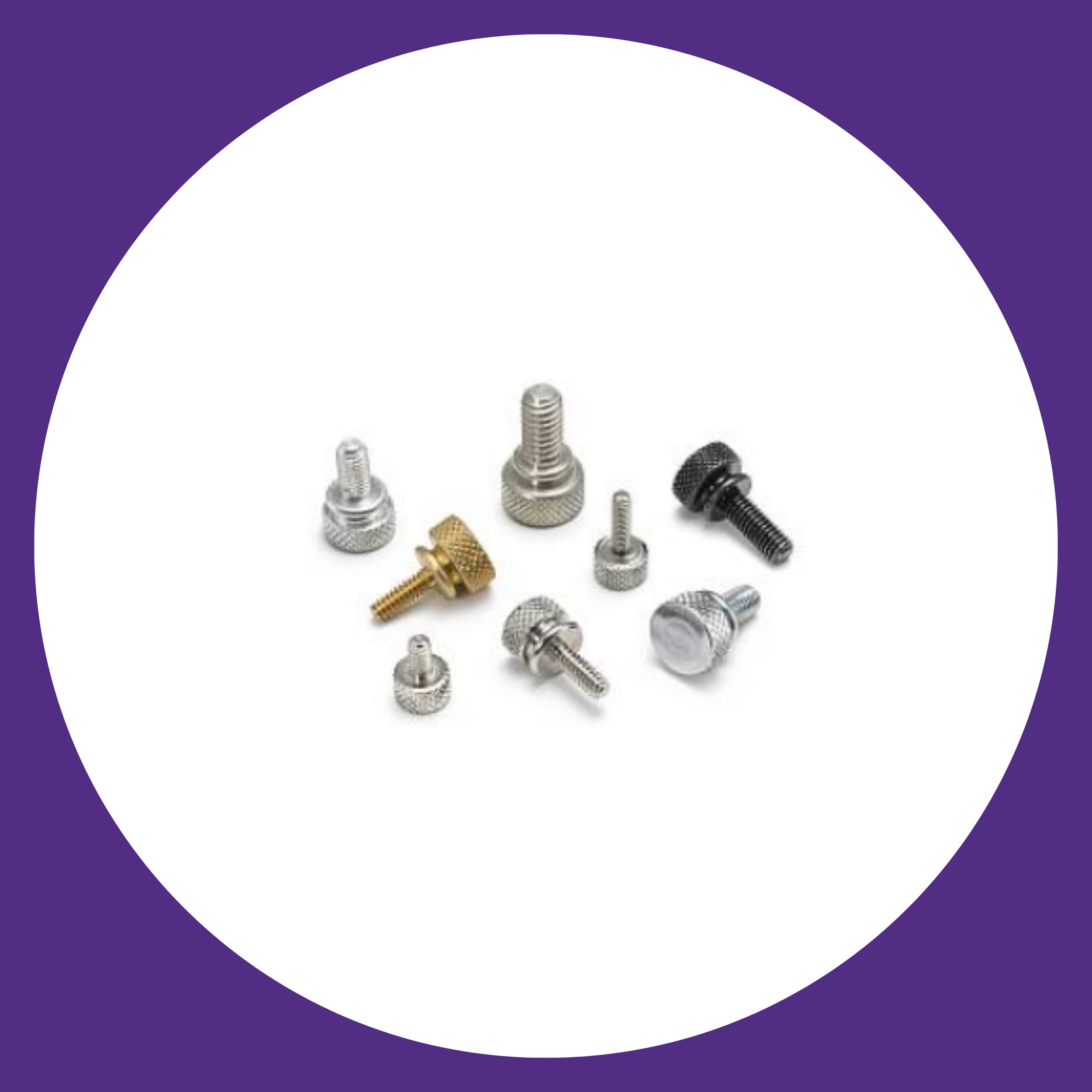 Fascomp thumbscrews for tool free fastening in electronic enclosures and panels