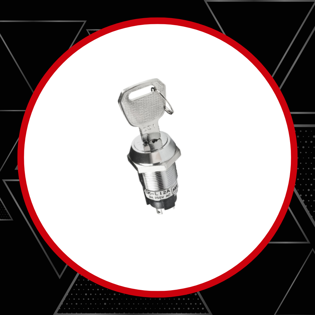 NKK keylock switch panel mount security switch for controlled access and equipment protection