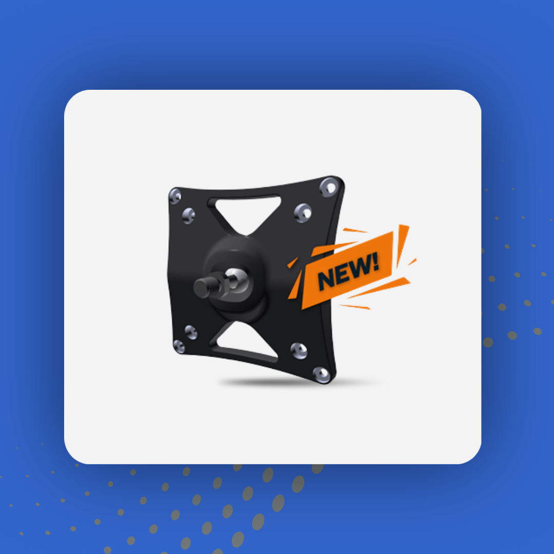 Reell monitor mount with torque hinge technology for adjustable display positioning