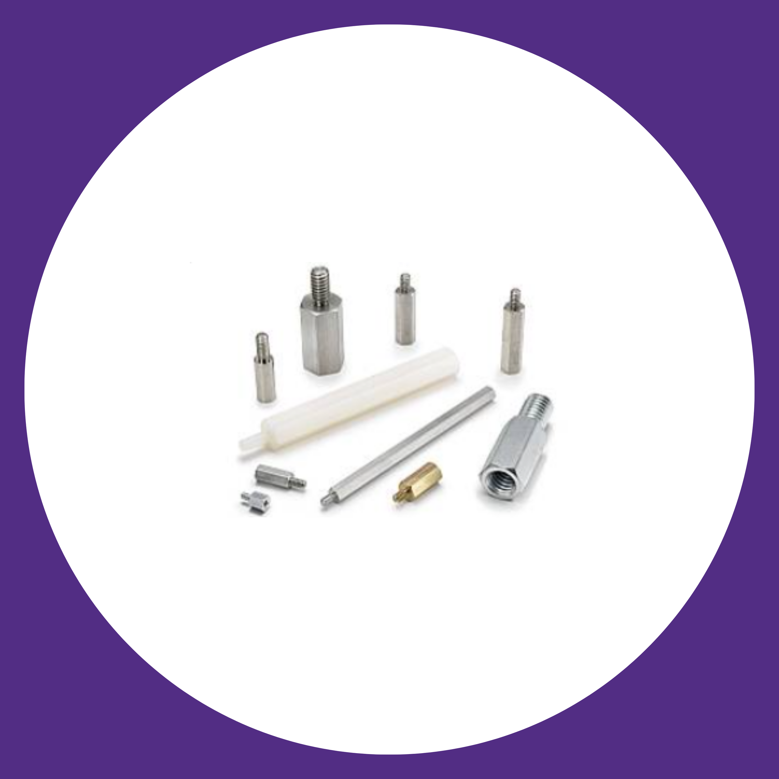 Fascomp metric male female standoffs for PCB assembly and enclosure spacing