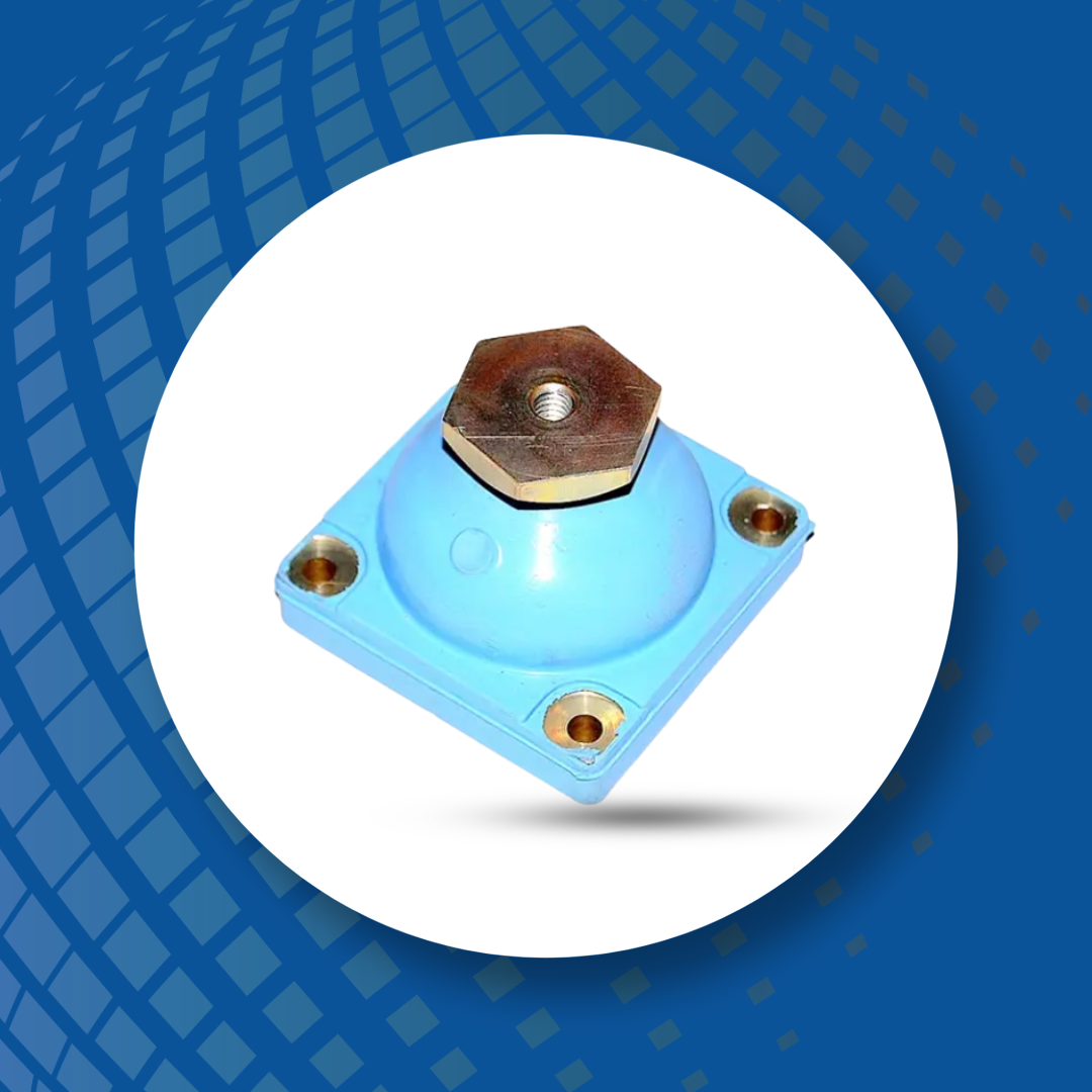 Polybond high deflection vibration mounts for low frequency isolation