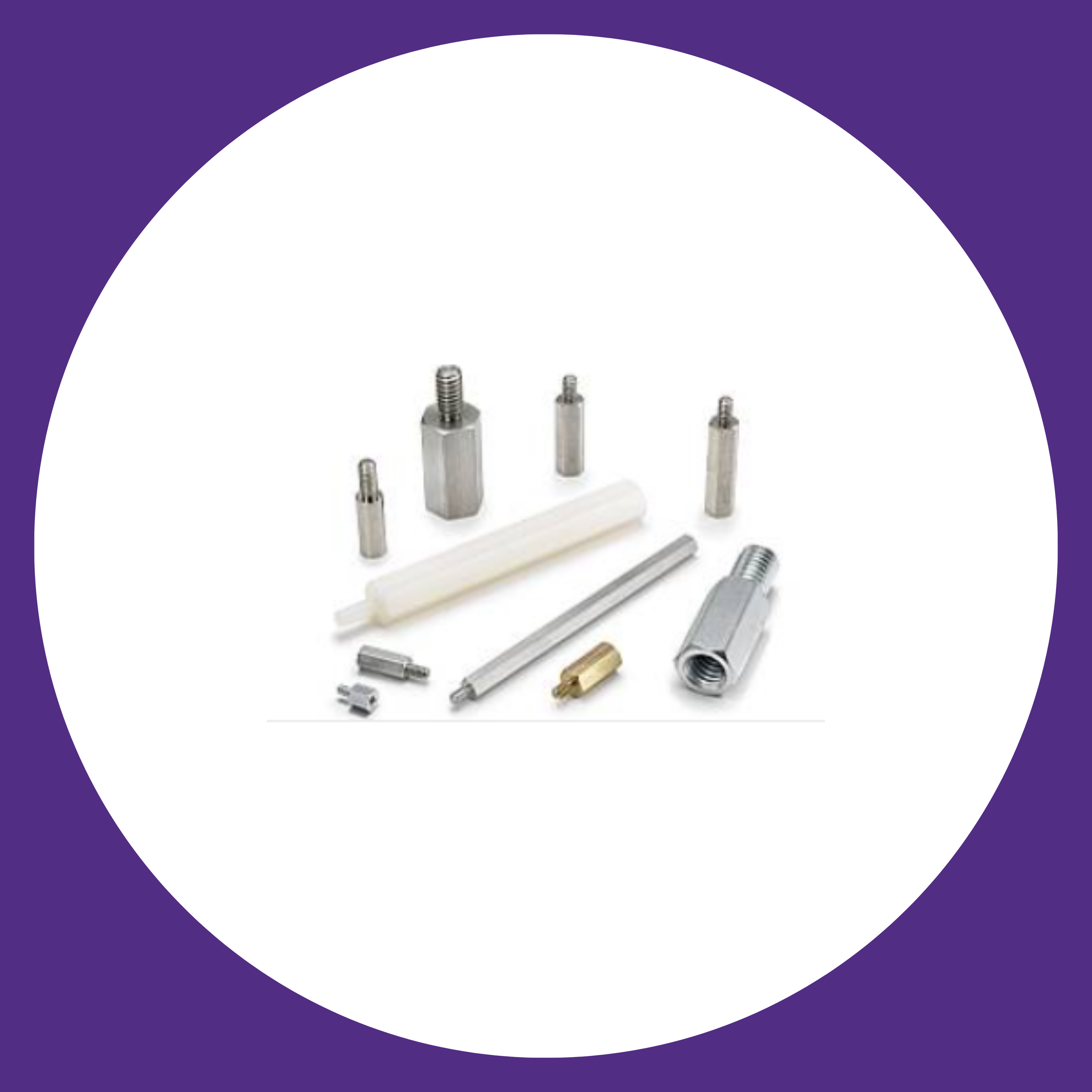 Fascomp male female standoffs for PCB stacking and enclosure spacing