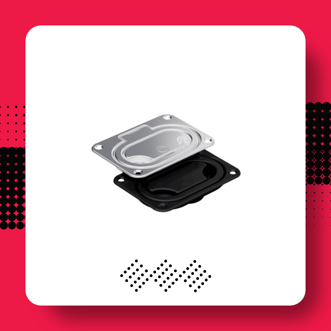 DIRAK industrial enclosure handles designed for durability and ergonomic access in equipment and cabinets