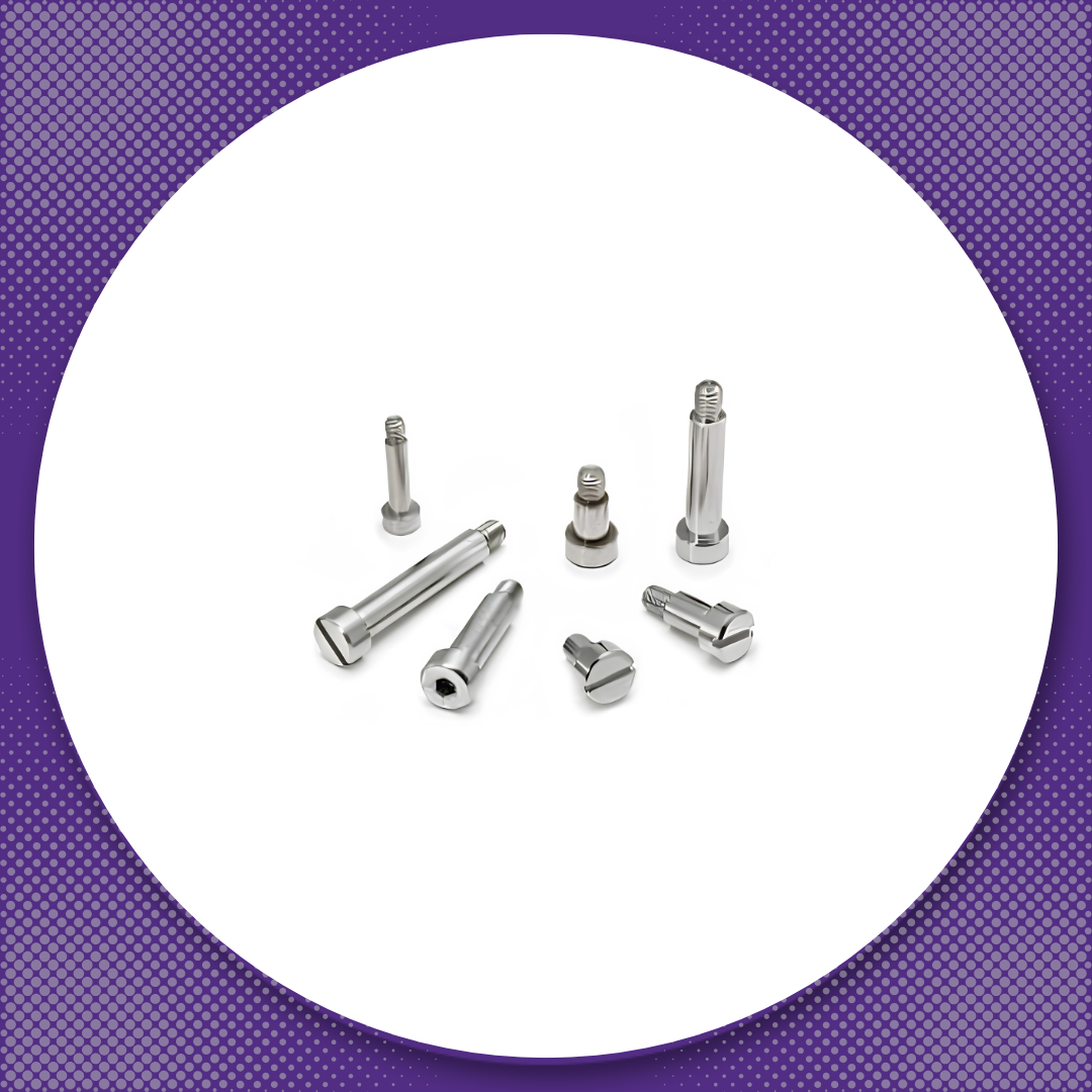 Fascomp shoulder screws for alignment and pivot applications in mechanical assemblies