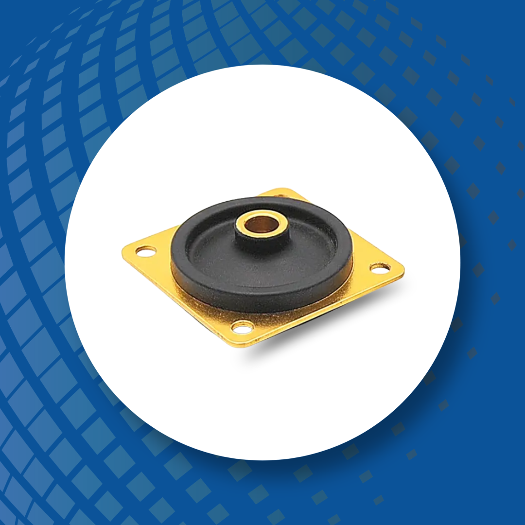 Polybond plate mounts for vibration isolation and equipment stability