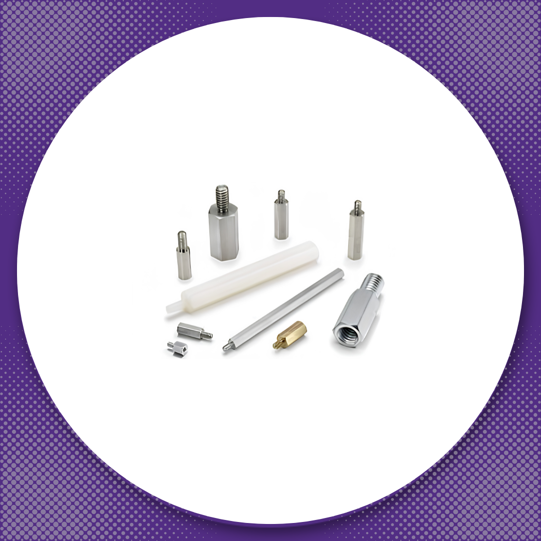 Fascomp metric male female standoffs for PCB assembly and enclosure spacing