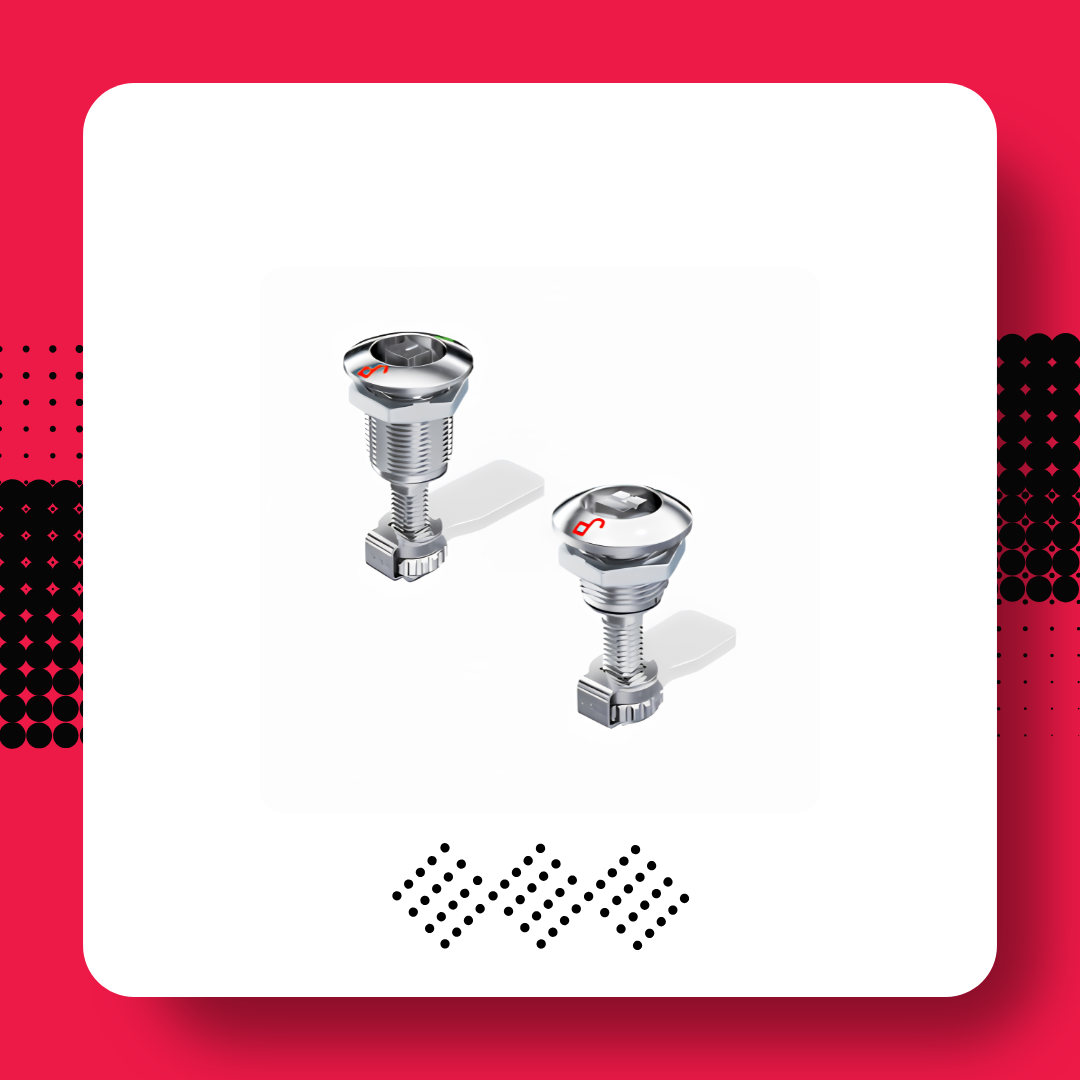 DIRAK quarter-turn fasteners for quick access and secure fastening of enclosure panels