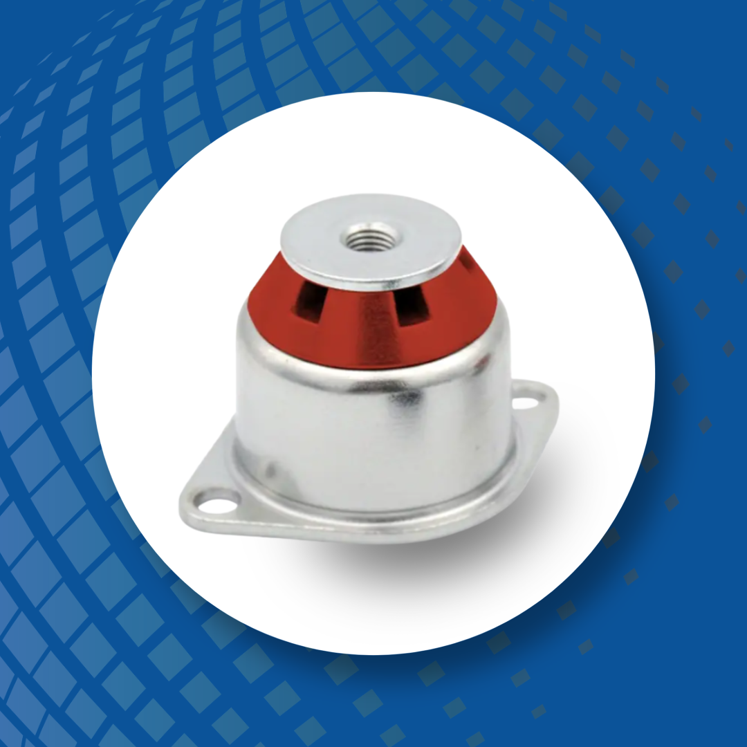 Polybond low profile vibration mounts for compact equipment and tight spaces