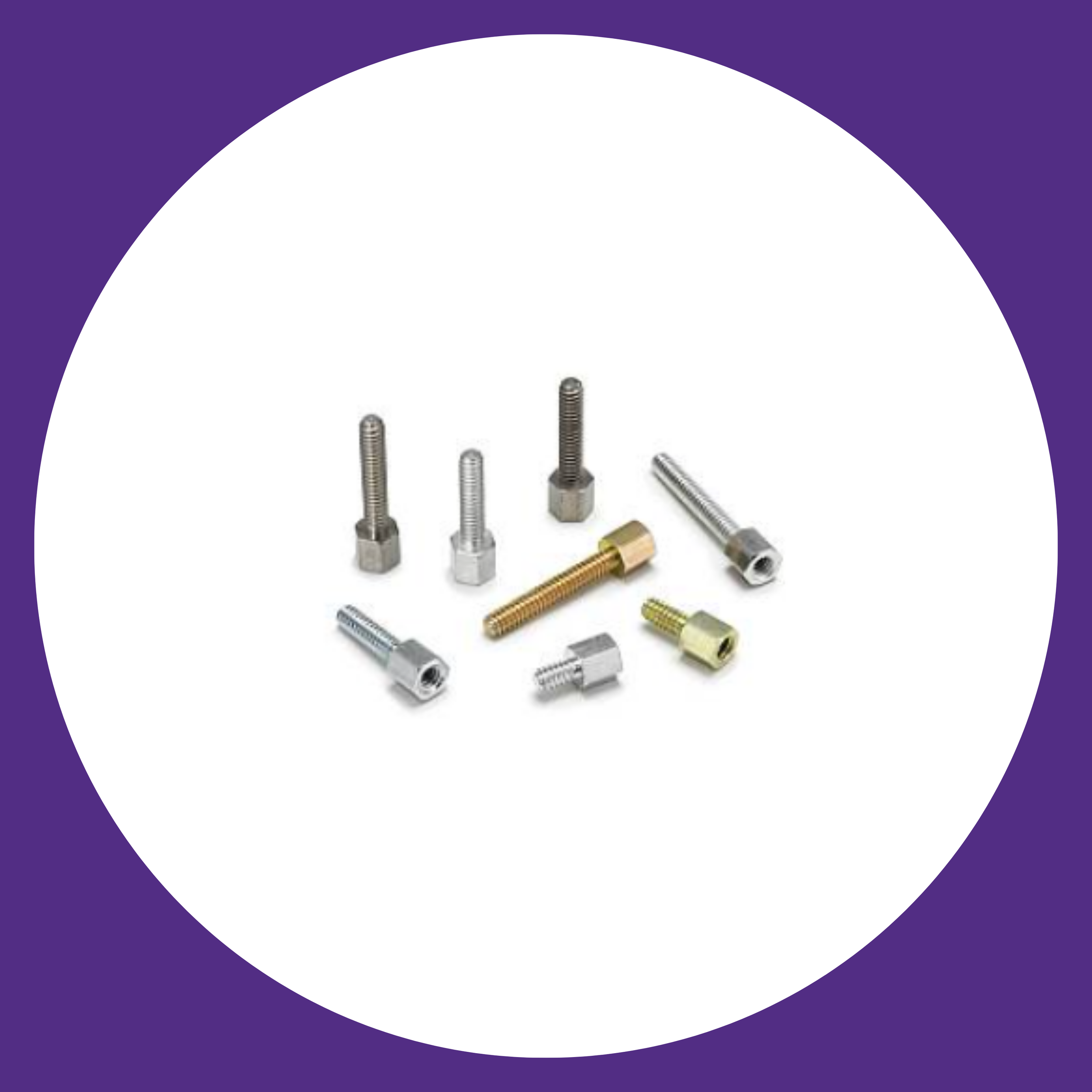 Fascomp hex jackscrews for connector fastening in PCB and telecom applications