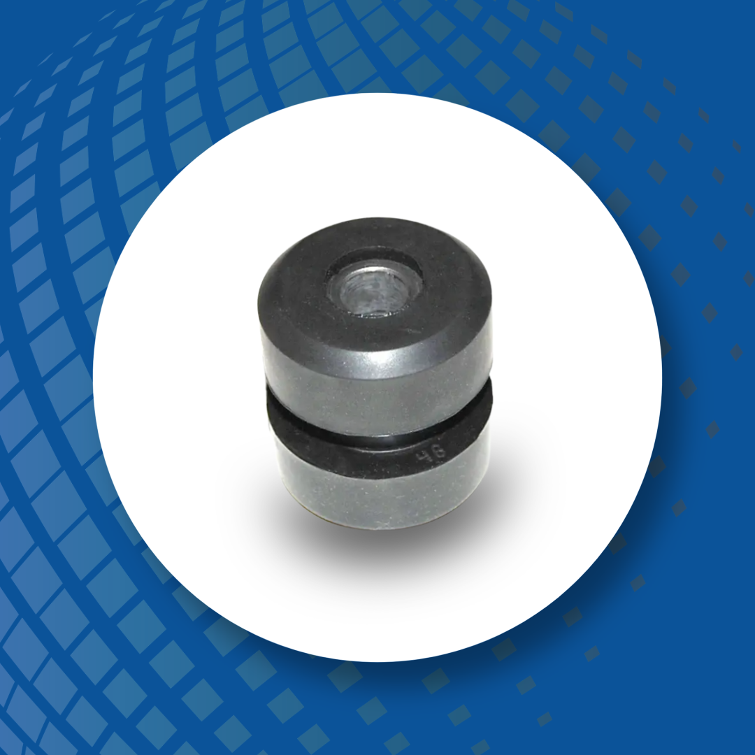 Polybond rubber bushings and ring mounts for vibration damping and load isolation