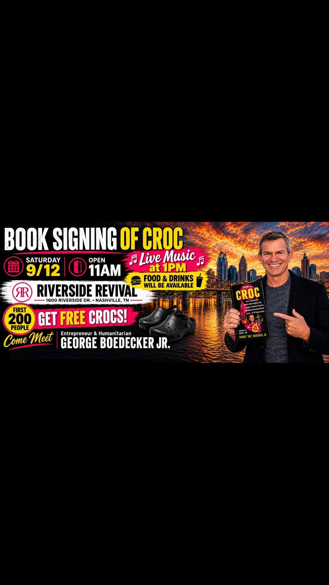 CROC Fest: Limited Worldwide Launch of Crocs Founder George Boedecker Jr's Book