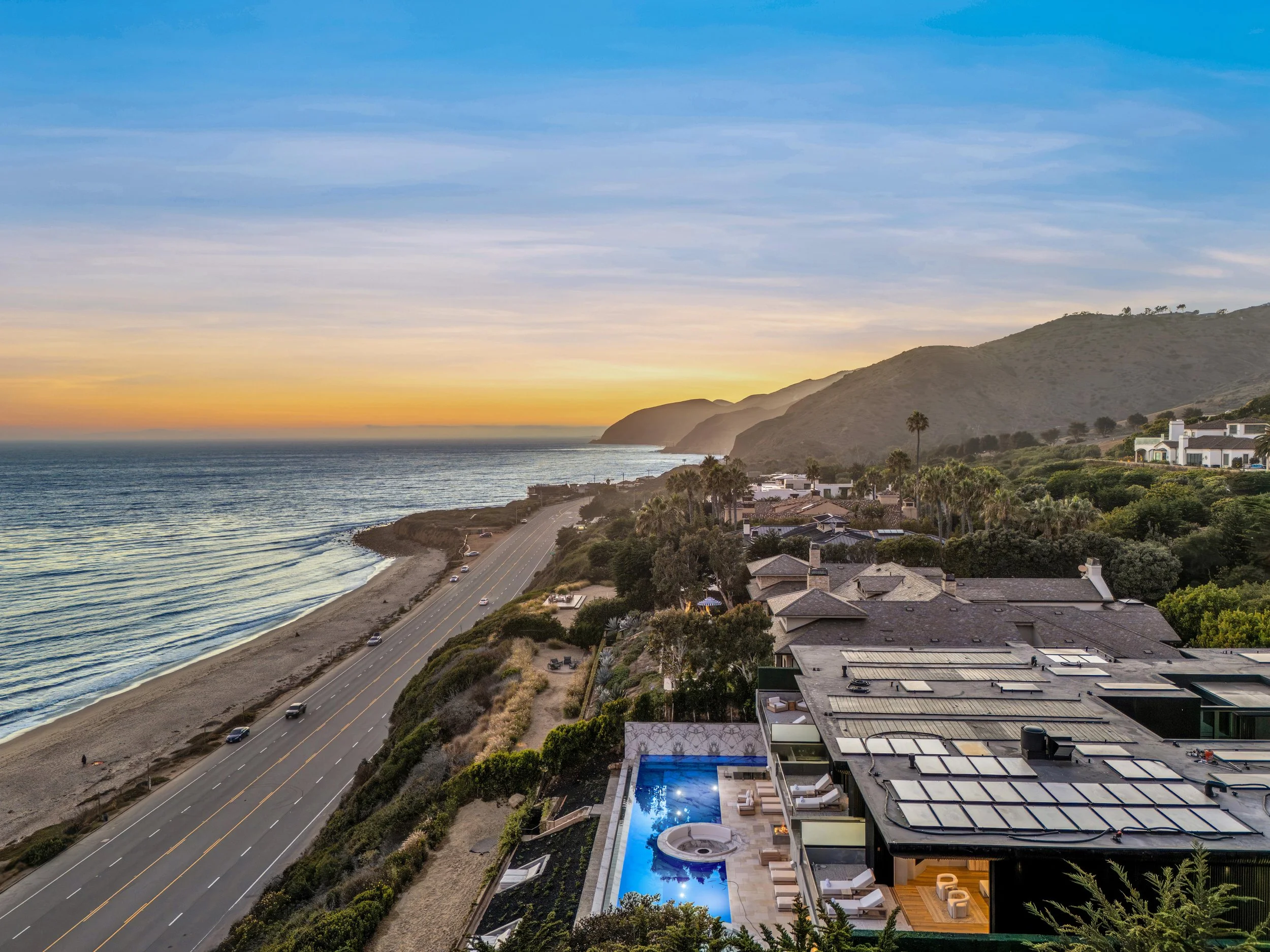Mansion Aerial Photography Los Angeles Malibu