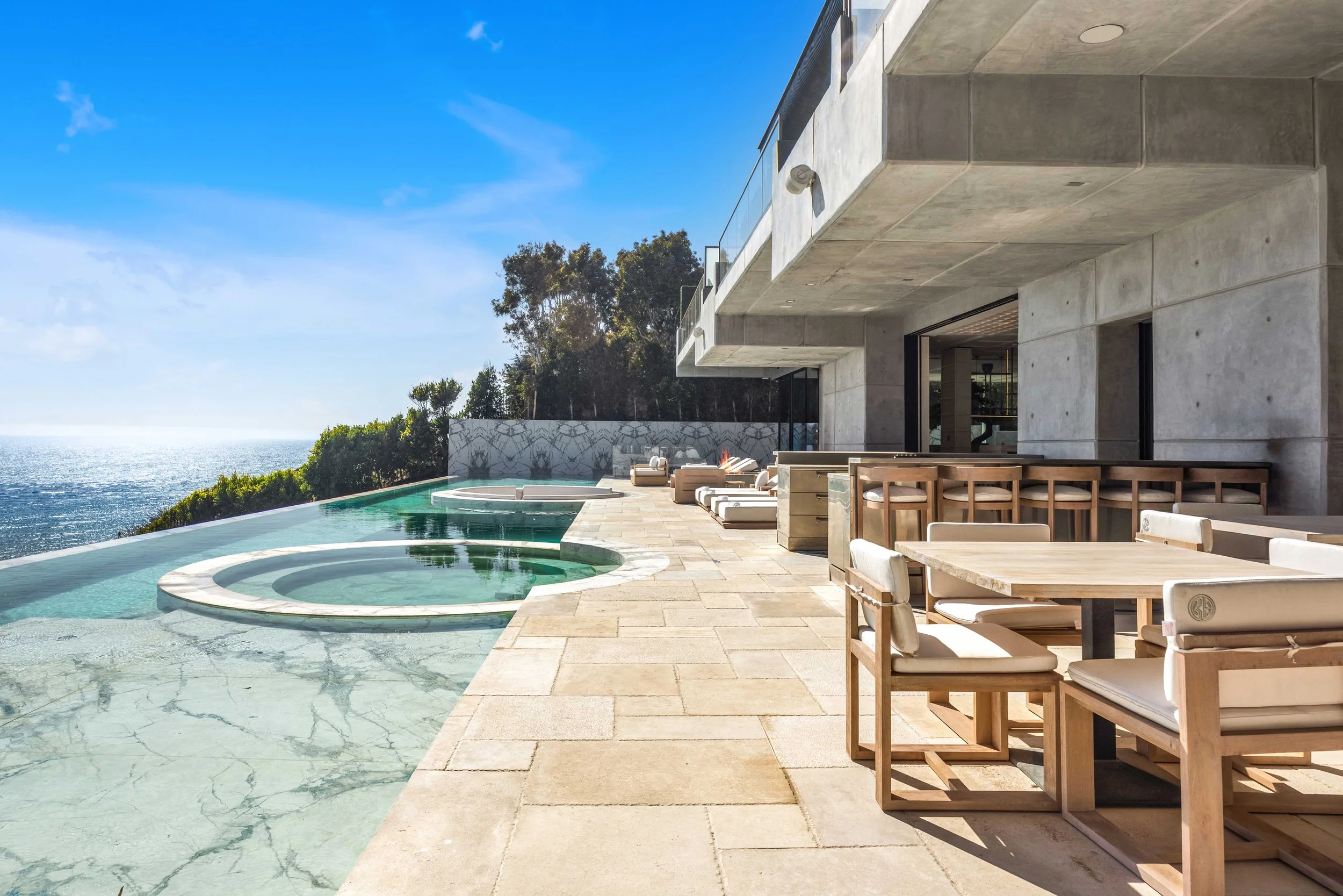 Infinity Pool Real Estate Photography Los Angeles Ocean View
