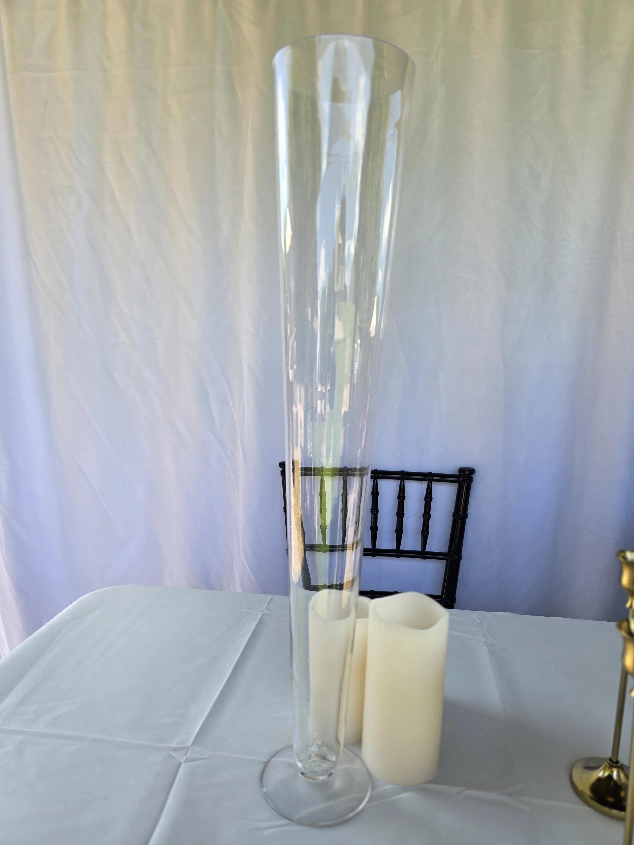 Glass trumpet vase (set of 4)
