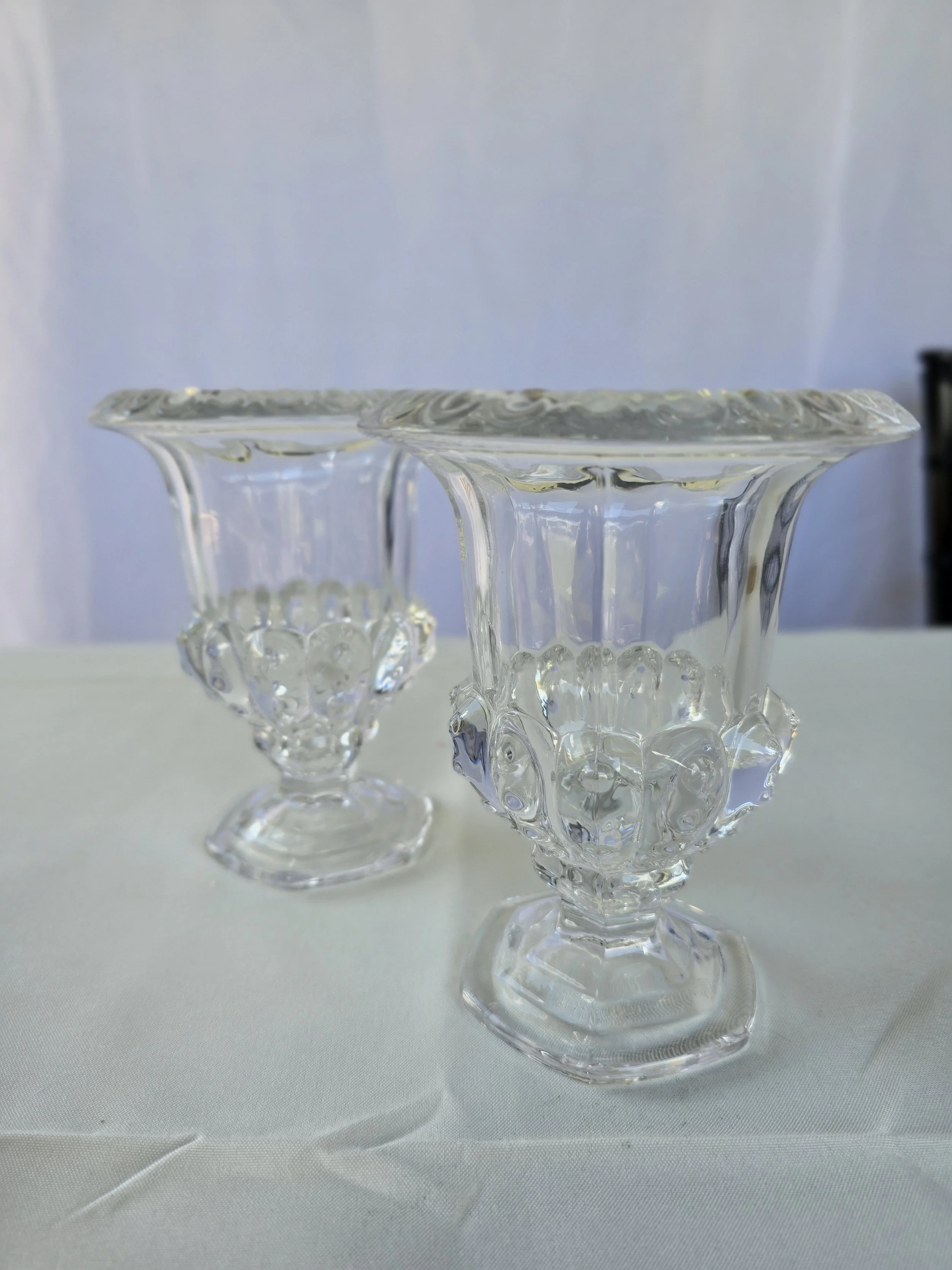 Small glass jar vases (set of 6)