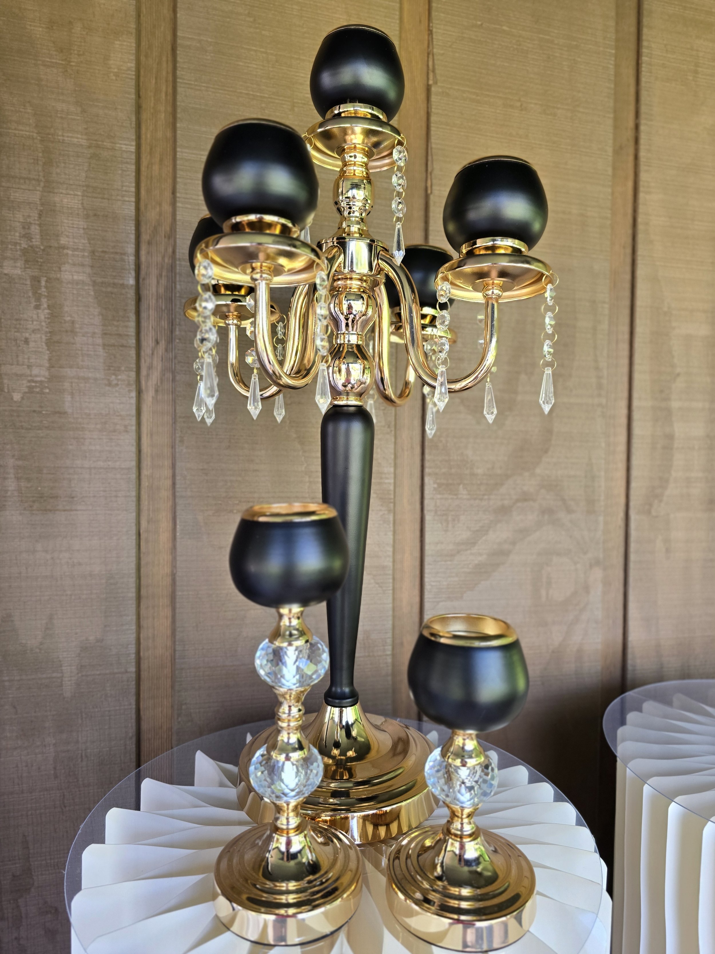 Black and Gold Candelabra 