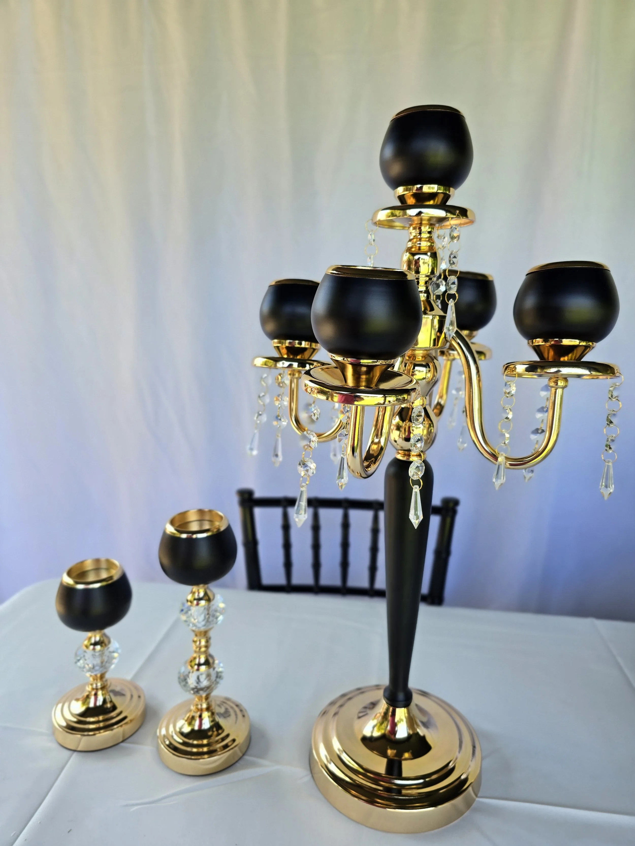 Black and Gold Candelabra 