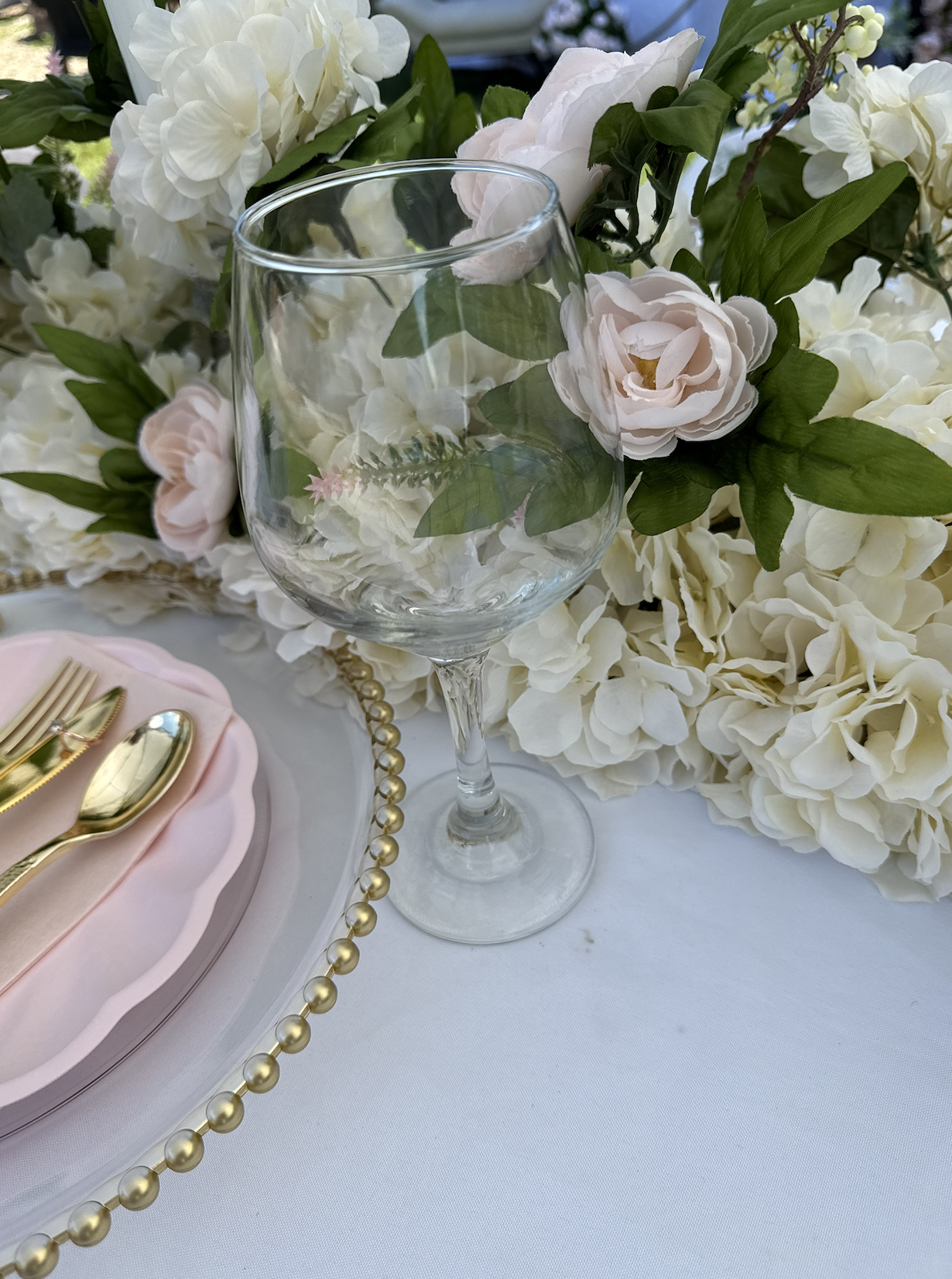 Gold beaded charger plates (set of 50)
